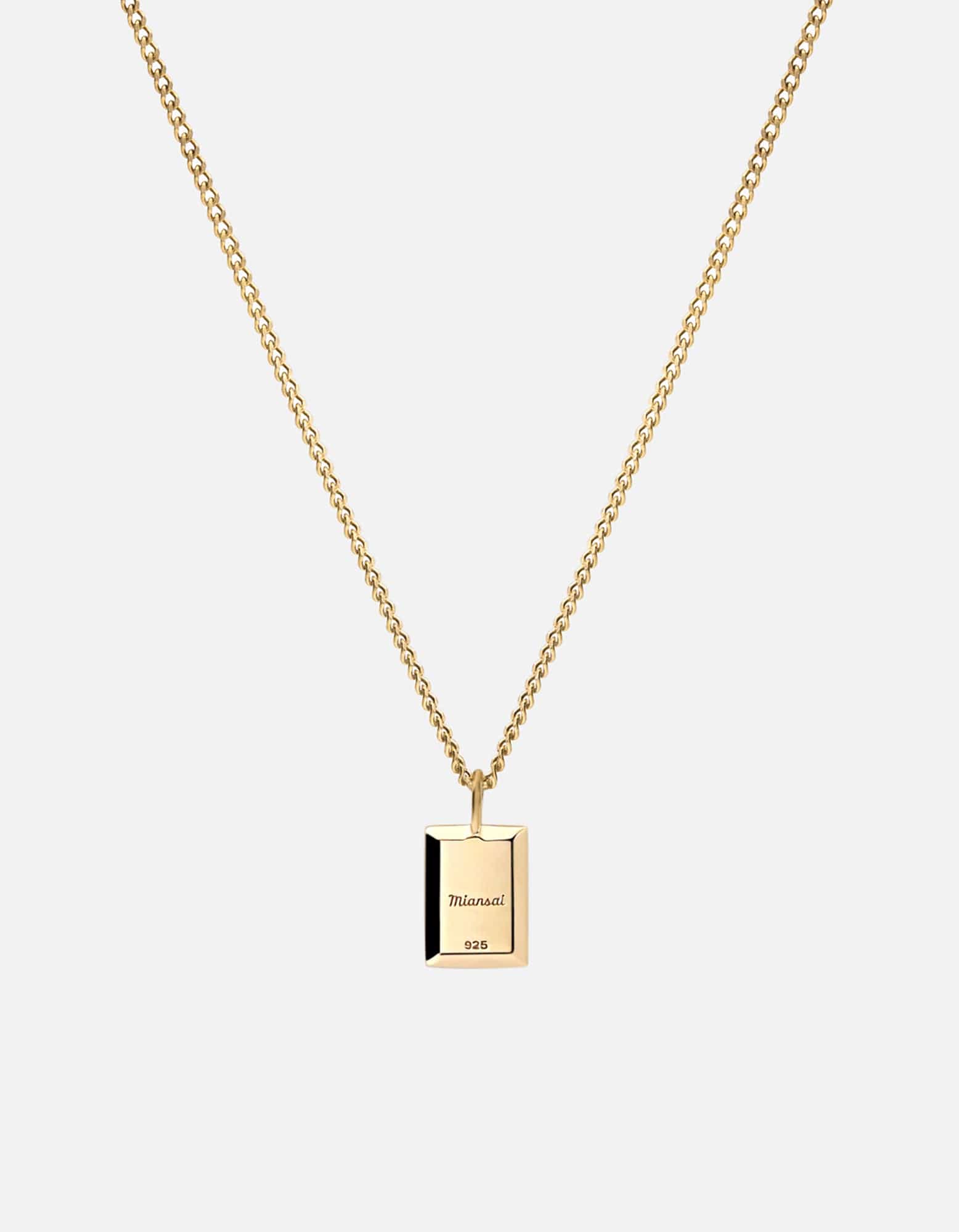 Lennox Gold Vermeil Necklace with Green Accents - Elegant Layering Jewelry for Women, Perfect for Everyday Wear & Special Occasions