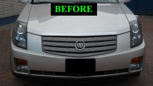 Chrome Grille Kit for 2003-2007 Cadillac CTS - Direct Fit Replacement Grille for 2004 2005 2006 Models (03 04 05 06 07) - Sporty Front End Upgrade for Enhanced Style & Performance