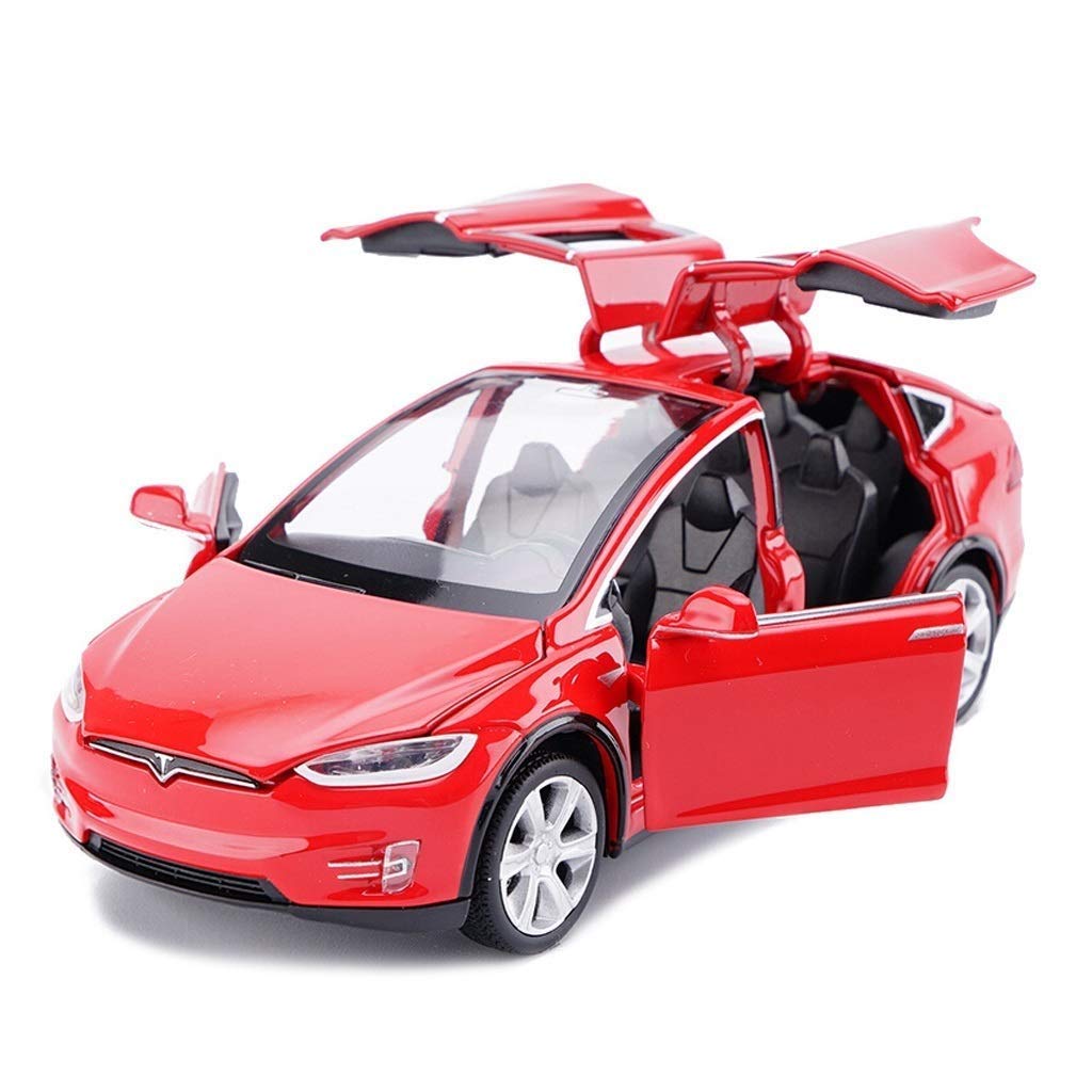 1:32 Scale ANTSIR Alloy Diecast Car Model X - Pull Back Toy with Lights & Music, Mini Vehicle Toy for Kids, Boys & Girls - Perfect Gift for Birthdays & Holidays (Red) - Great for Indoor Play, Collecting & Racing Fun