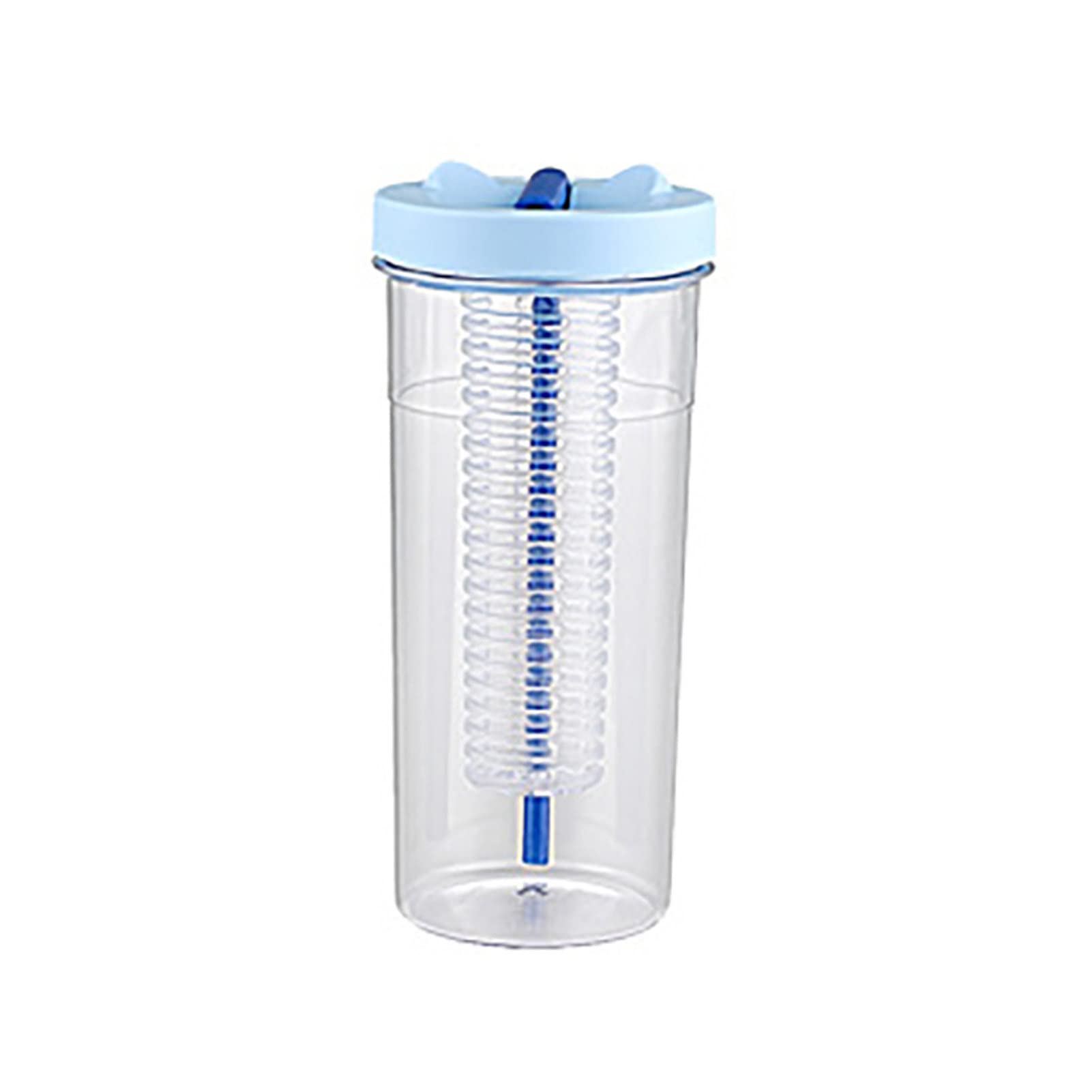 Grebest 22/27 oz Leakproof Water Bottle with Straw - Large Capacity BPA-Free Plastic Sports Water Jug for Gym, Hiking, Office & Travel - Fruit Infuser Filter for Summer Hydration