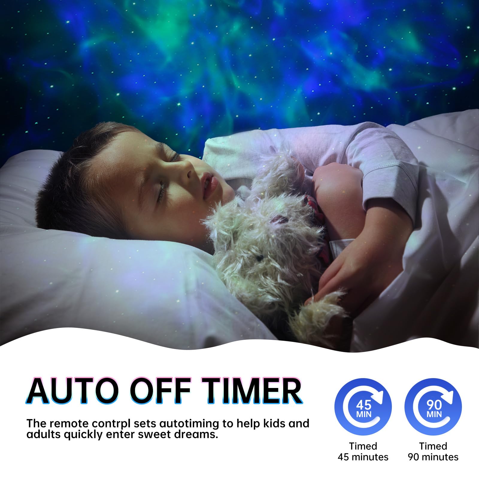 Moon Lamp Star Projector Galaxy Night Light - Astronaut Themed LED Ceiling Lamp with Timer & Remote Control | Perfect for Bedroom, Nursery, Christmas & Birthday Gifts for Kids & Adults | Create Stargazing Atmosphere for Relaxation & Sleep