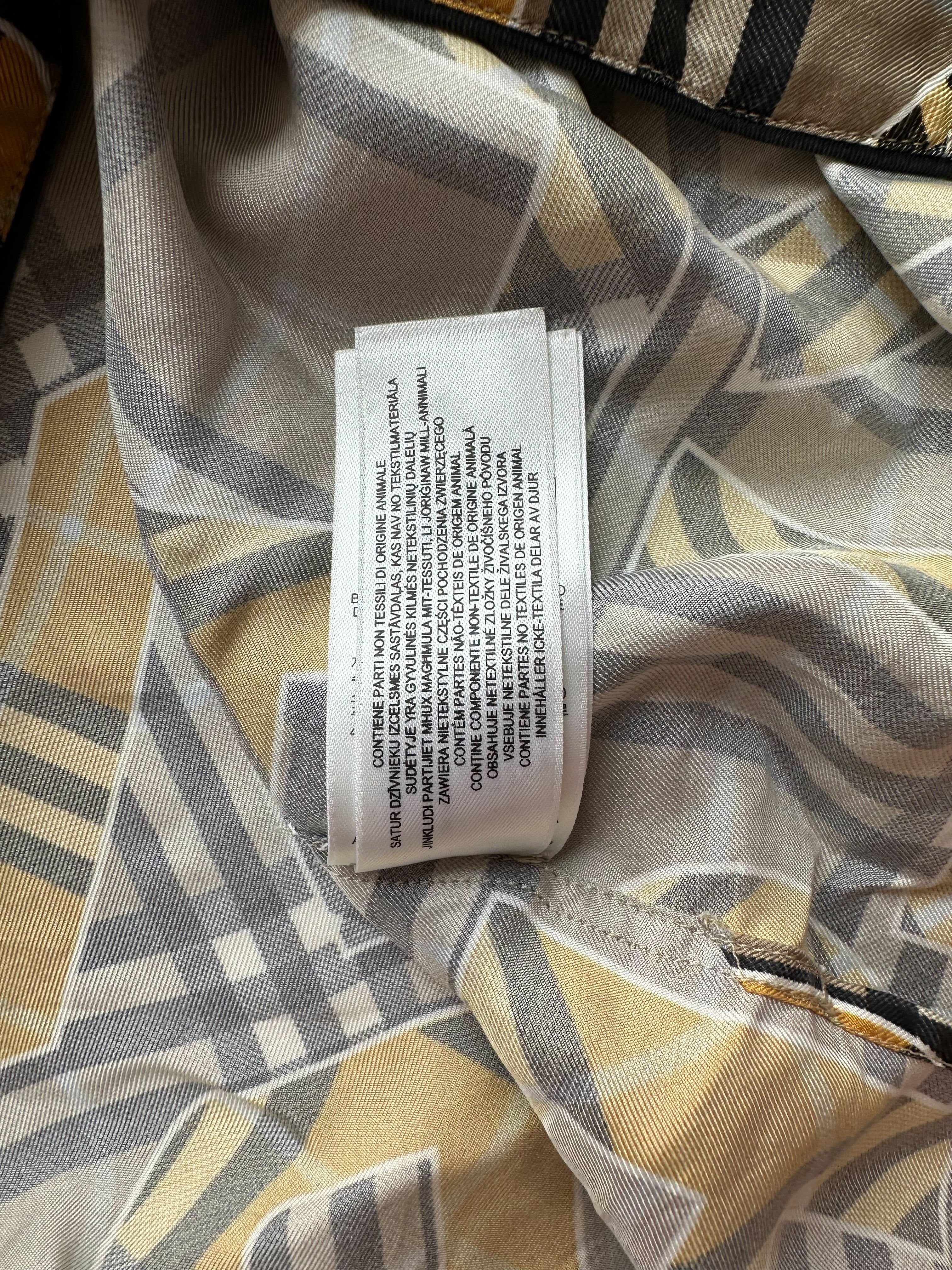 Burberry Beige & Yellow Repeat Logo Silk Shirt for Women - Luxury Designer Blouse for Office, Party & Special Occasions