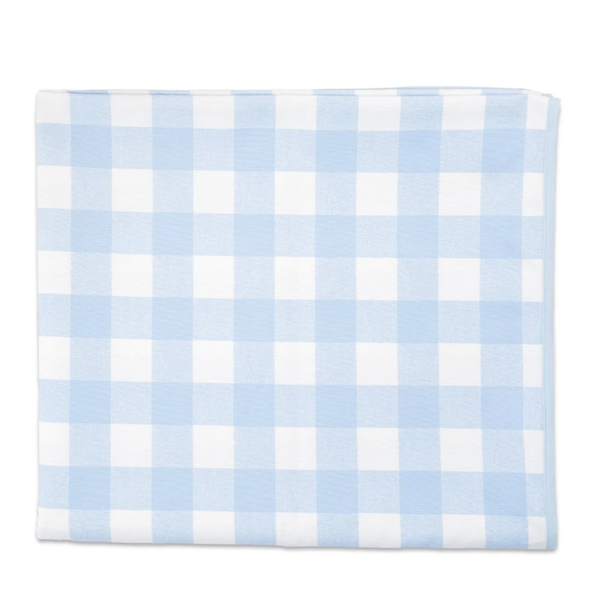 Classic Blue Gingham Tablecloth - 60x84 Inch Cotton Checkered Picnic Table Cover for Outdoor Dining, BBQ, Party Decor & Kitchen Decorations
