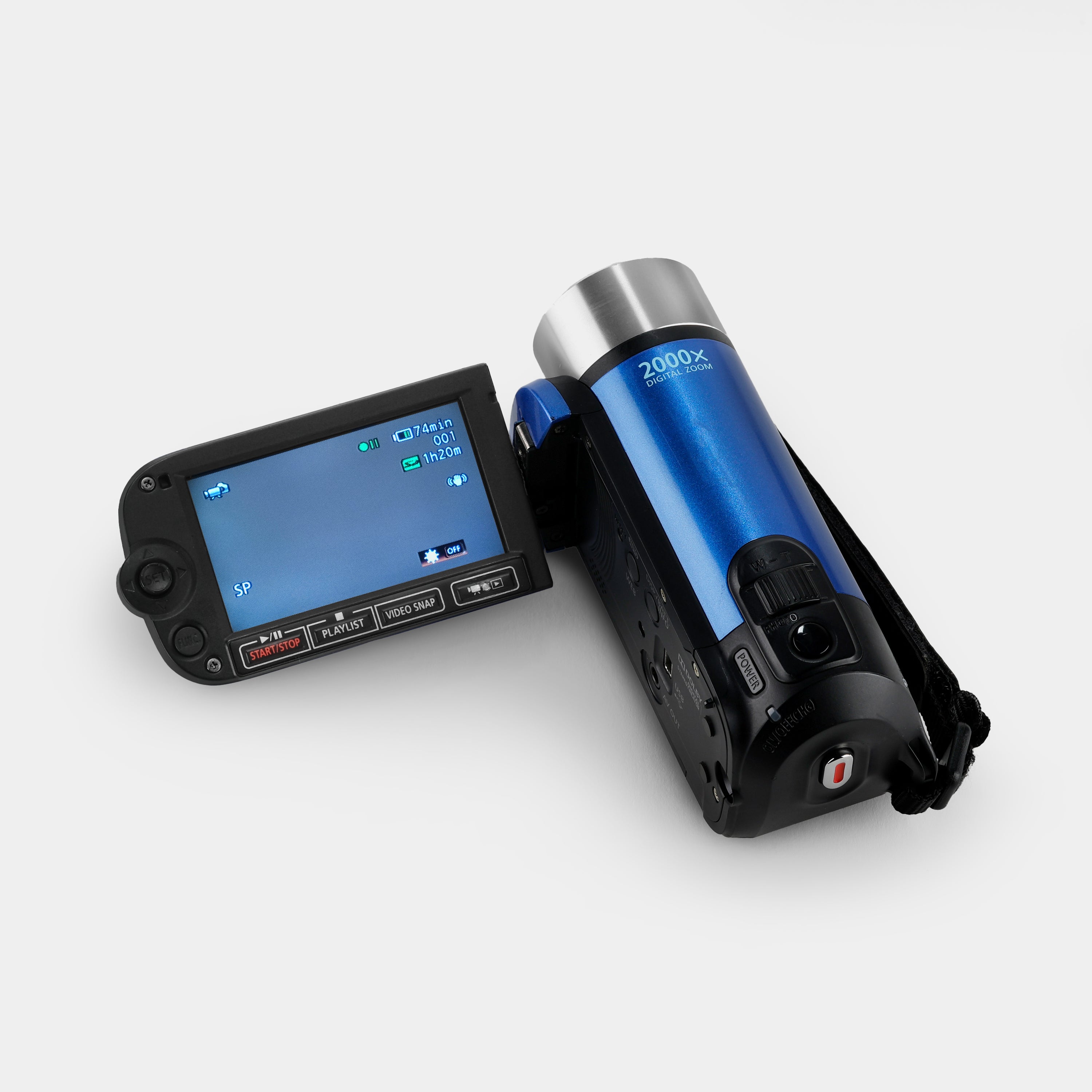 Canon FS400 Blue Digital Video Camcorder - Full HD 1080p Handheld Camcorder with 32x Optical Zoom, Image Stabilization & 3.0