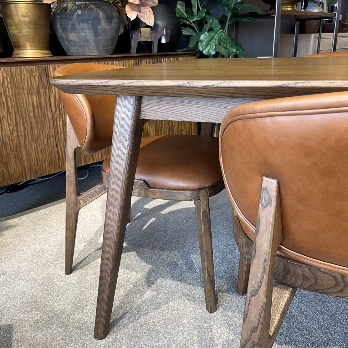 Riverton Dark Brown 200cm Dining Table - Perfect for Family Gatherings & Dinner Parties