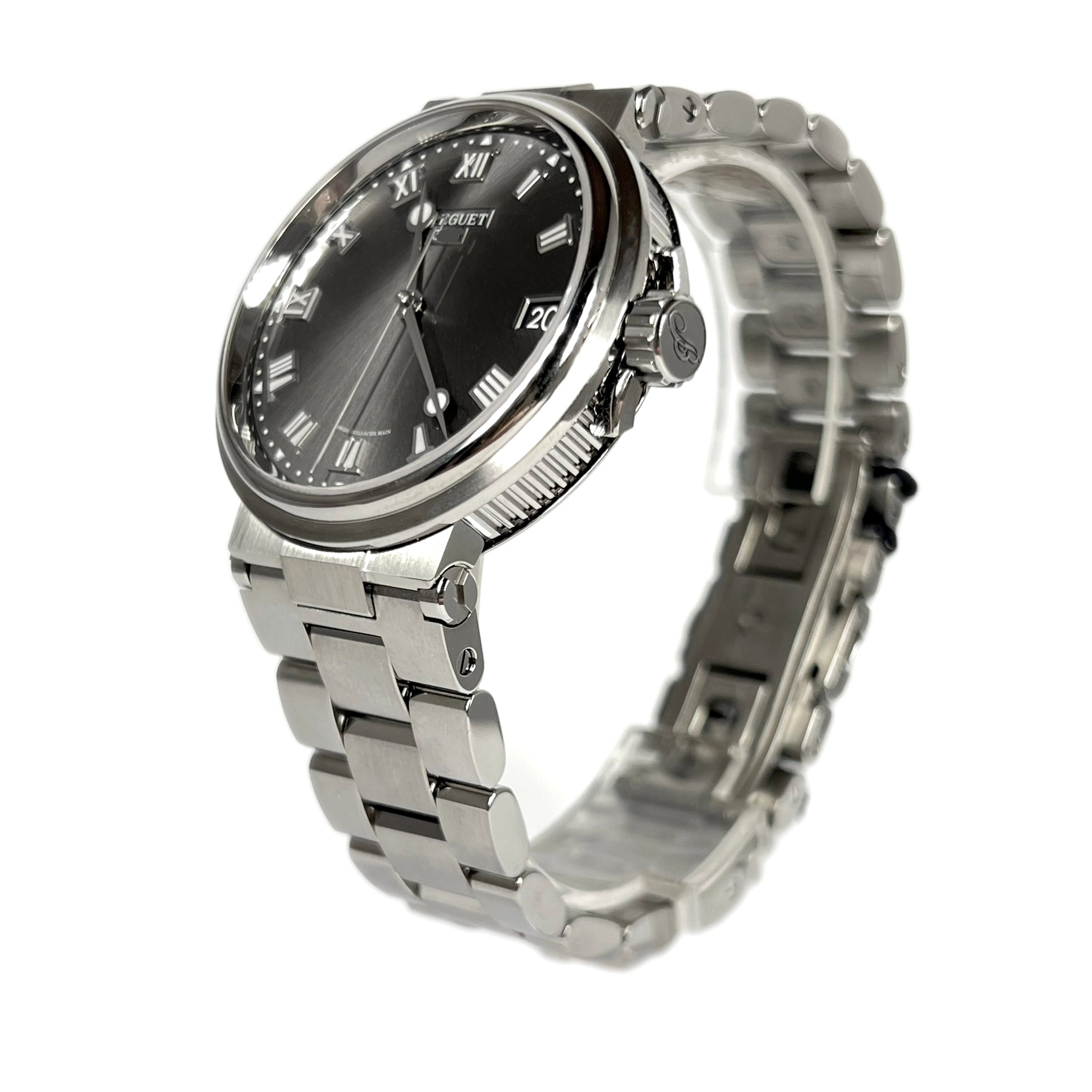 Breguet Marine 5517 Titanium Men's Luxury Watch - Waterproof Automatic Diver's Watch for Business, Sports & Formal Occasions