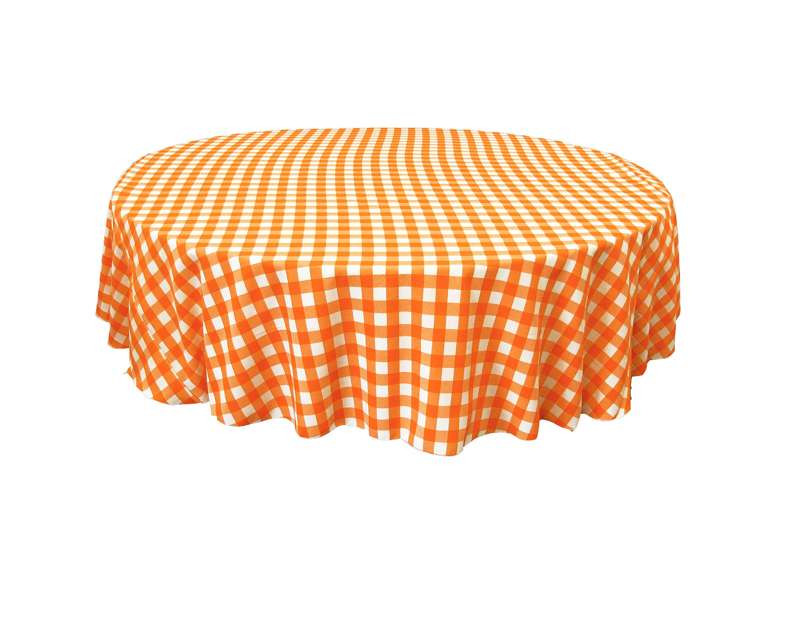 LA Linen Gingham Checkered Tablecloth - 72