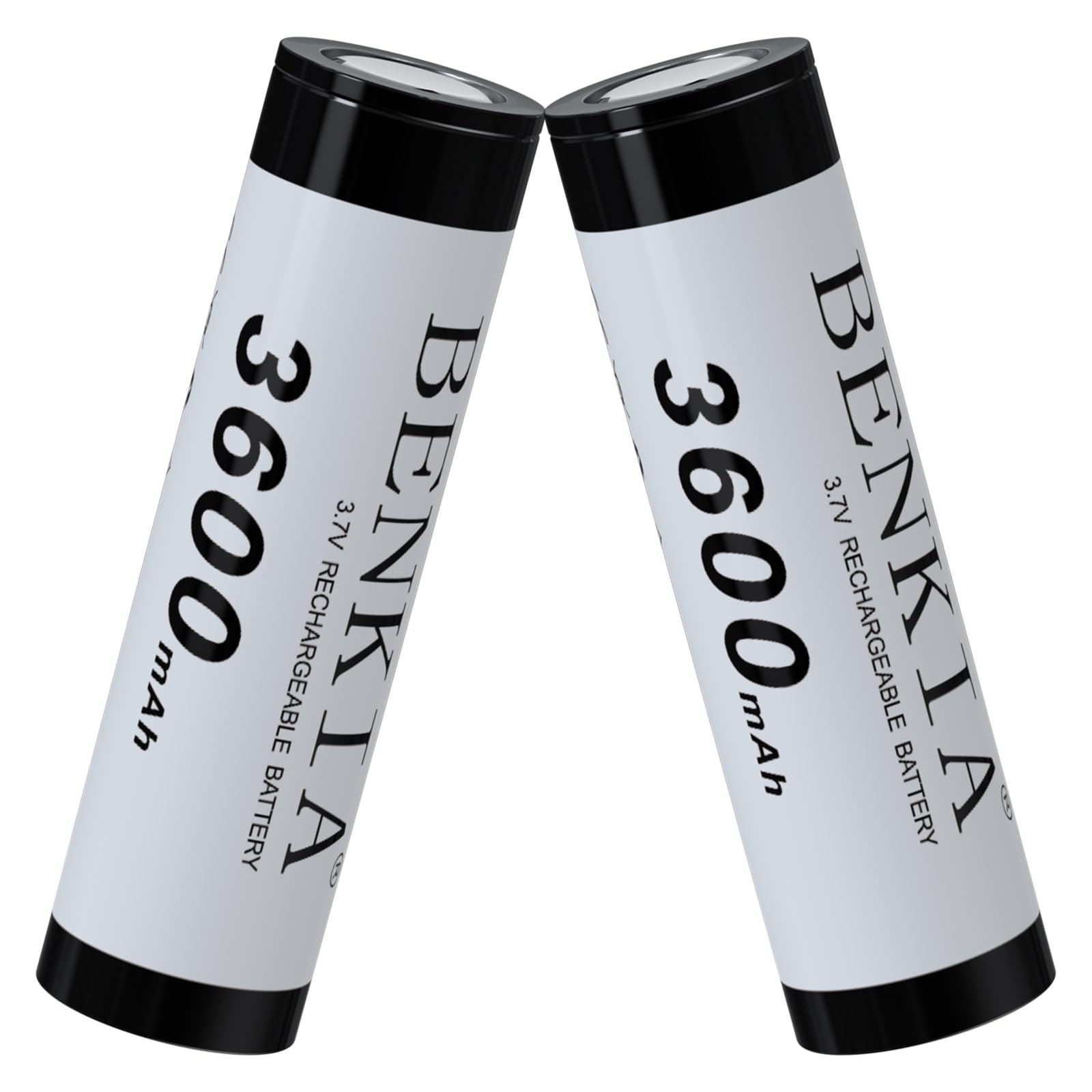 18650 Rechargeable Battery 3.7V 3600mAh Flat Top - 2 Pack High Capacity Lithium Ion Batteries for Flashlights, Headlamps & LED Devices | Perfect for Camping, Emergency Kits & Outdoor Gear