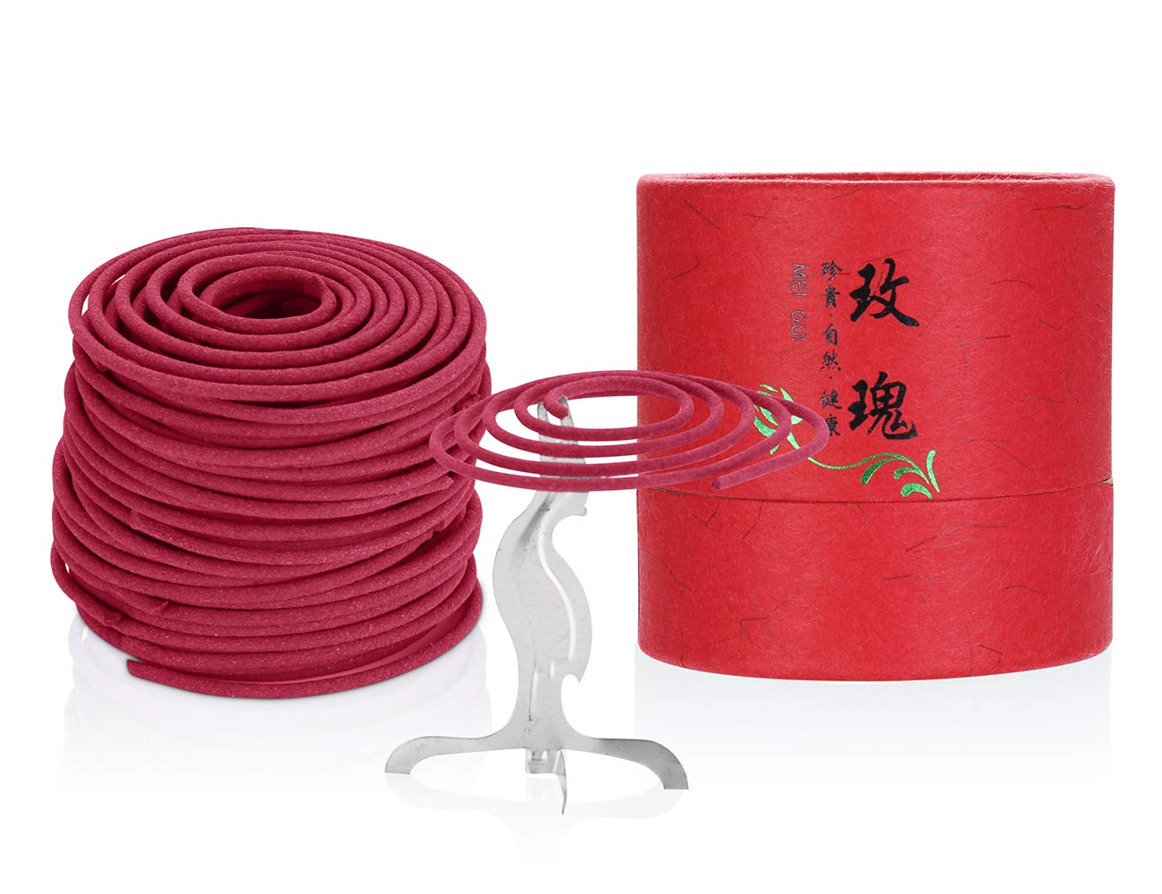 Premium Rose Spiral Incense Coils for Aromatherapy - Relaxing Home Fragrance for Meditation, Yoga & Stress Relief