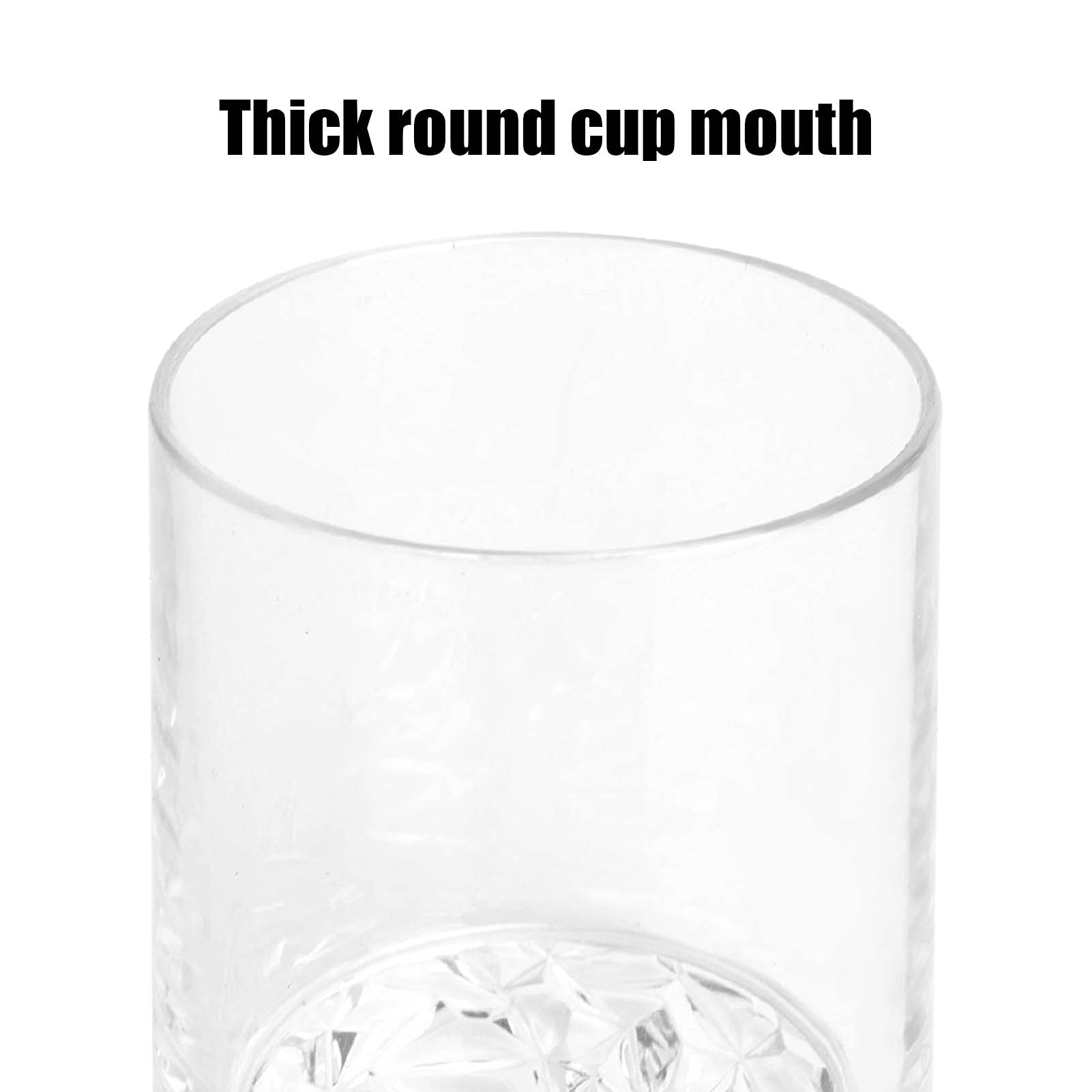 Premium 200ml Acrylic Water Glass with Rhombus Base - Shatterproof Drinking Tumbler for Water, Juice, Cocktails & Iced Tea - Perfect for Home, Office, Parties & Outdoor Activities