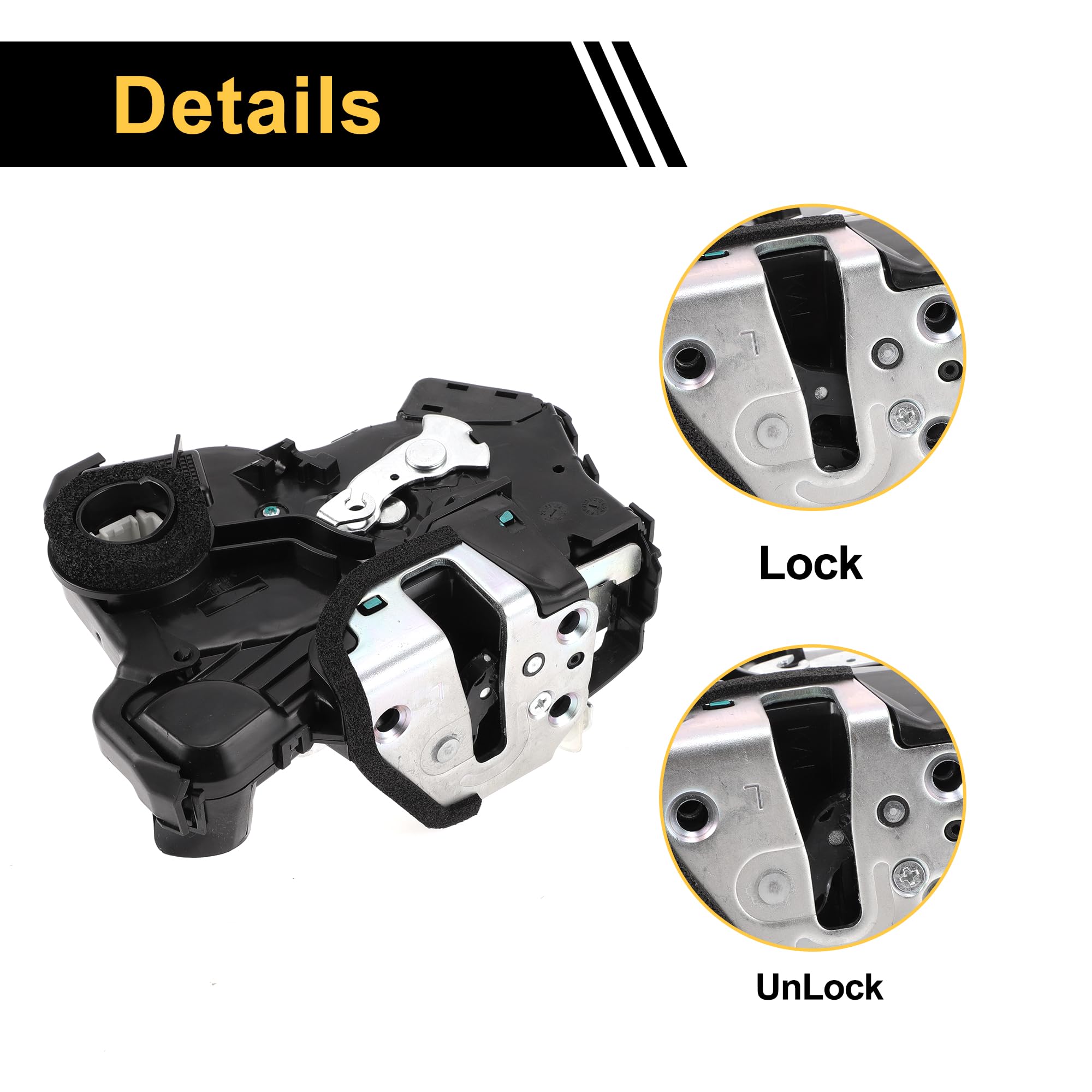 Toyota 4Runner Power Door Lock Actuator Motor (2010-2023) - Front Left Driver Side Door Latch Actuator Assembly - Easy DIY Replacement for Smooth Locking/Unlocking | Perfect for Off-Roading & Daily Commute