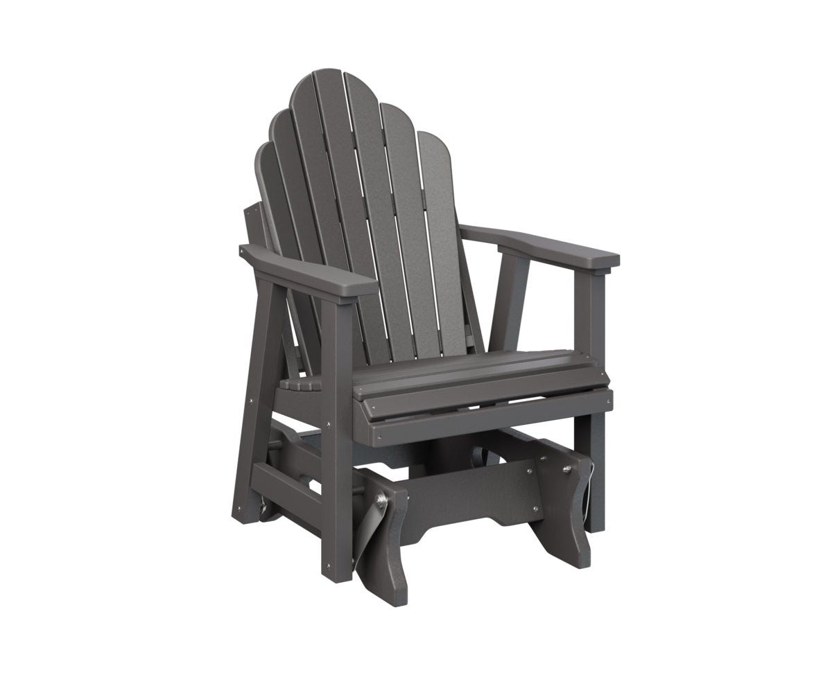 Berlin Gardens Cozi Back Single Glider - Comfortable Outdoor Rocking Chair for Patio, Porch & Garden Relaxation | Perfect for Reading, Lounging & Enjoying Nature