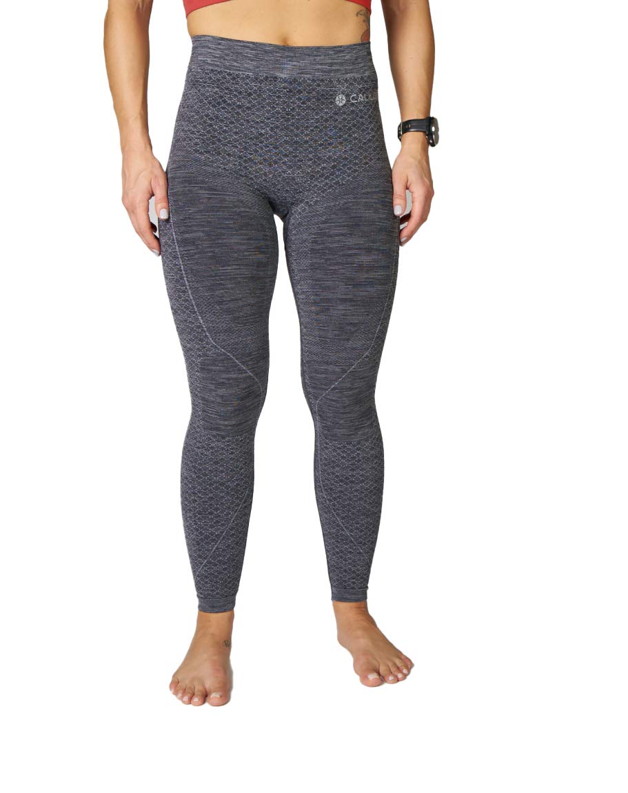 CALILOKO Oceanside Long Compression Tights - UPF 50+ Sun Protection & Muscle Recovery Leggings for Women - Perfect for Yoga, Running & Post-Workout Recovery