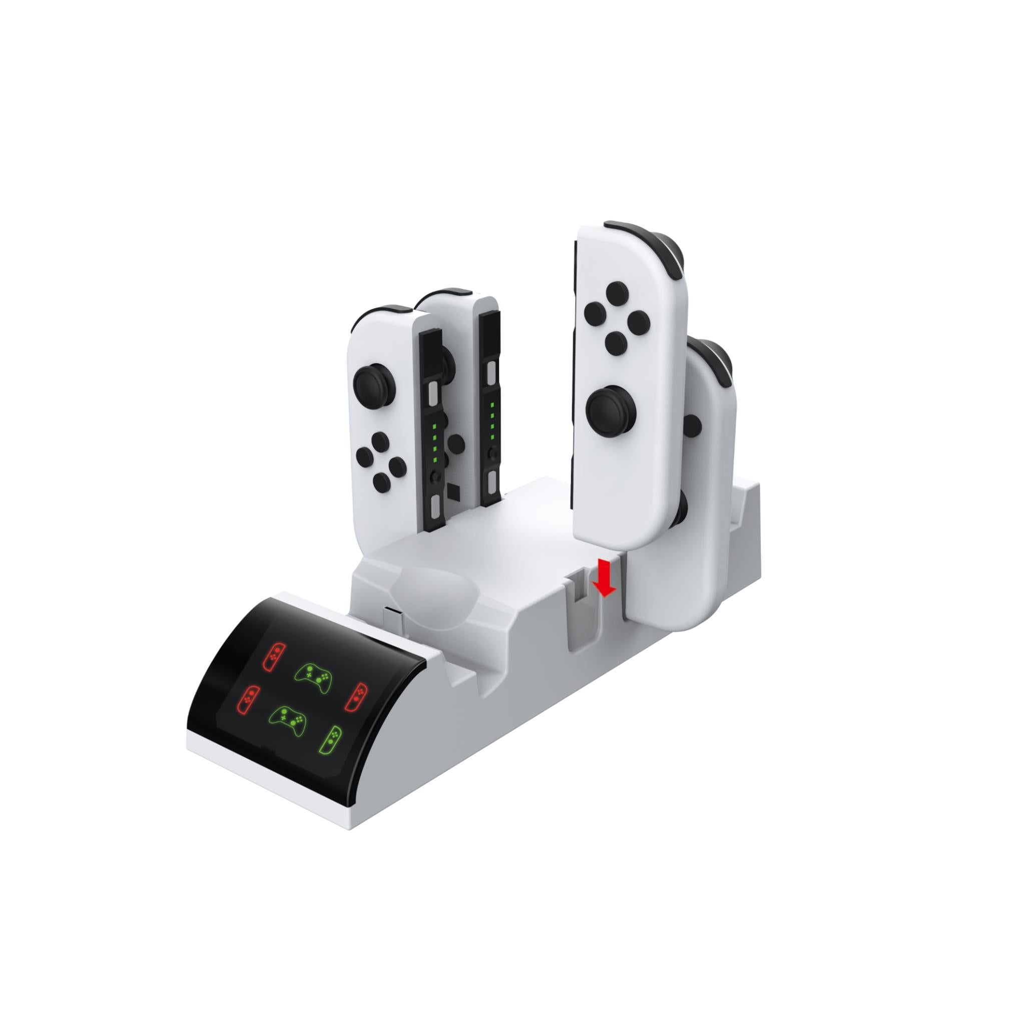 3rd Earth 6-in-1 Fast Charging Station Dock for Nintendo Switch & Switch OLED Controllers - Compatible with Joy-Cons & Pro Controller (Pokemon Edition) - Perfect for Gaming Sessions, Travel & Multiplayer Setups