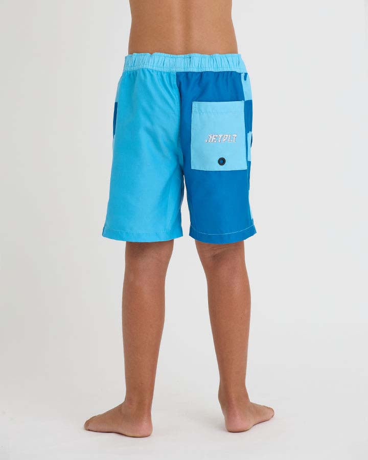 Slime Monster Youth Swim Trunks | Quick-Dry Boys' Boardshorts for Swimming & Beach - Blue