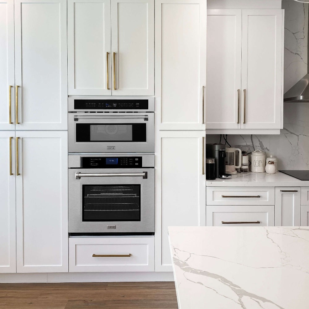 ZLINE 30 Inch Built-In Convection Microwave Oven - 1.6 cu ft Stainless Steel with Speed & Sensor Cooking (MWO 30 SS) - Perfect for Modern Kitchens & Small Spaces
