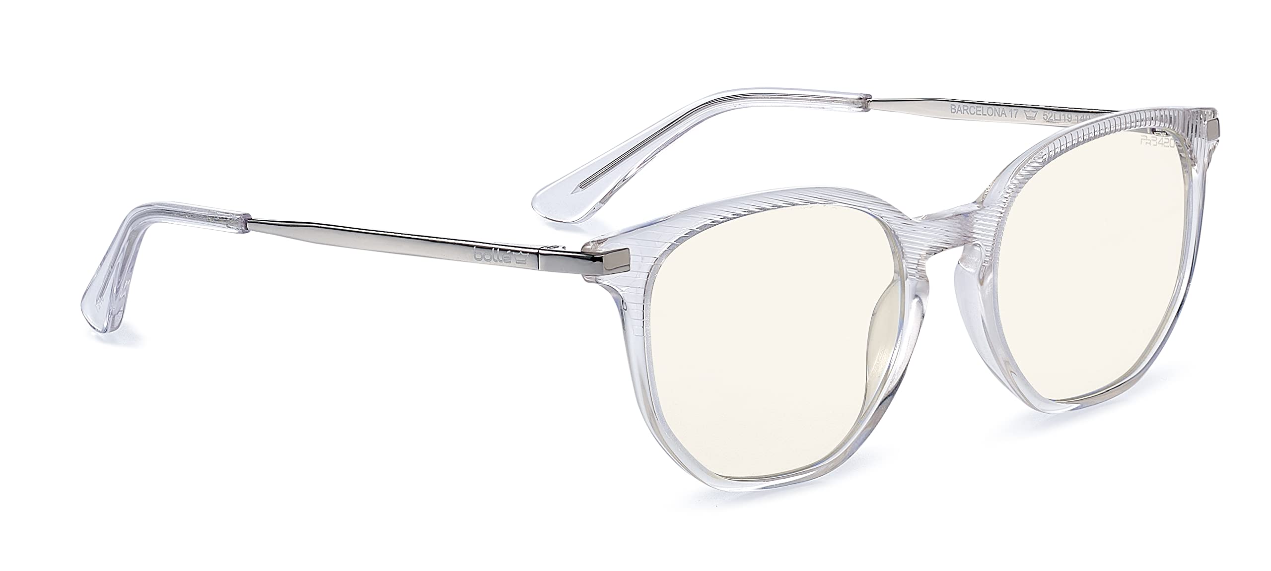 Bollé Safety Barcelona Blue Light Blocking Glasses - Anti-Eye Strain Acetate Safety Glasses for Computer Work, Gaming & Office Use