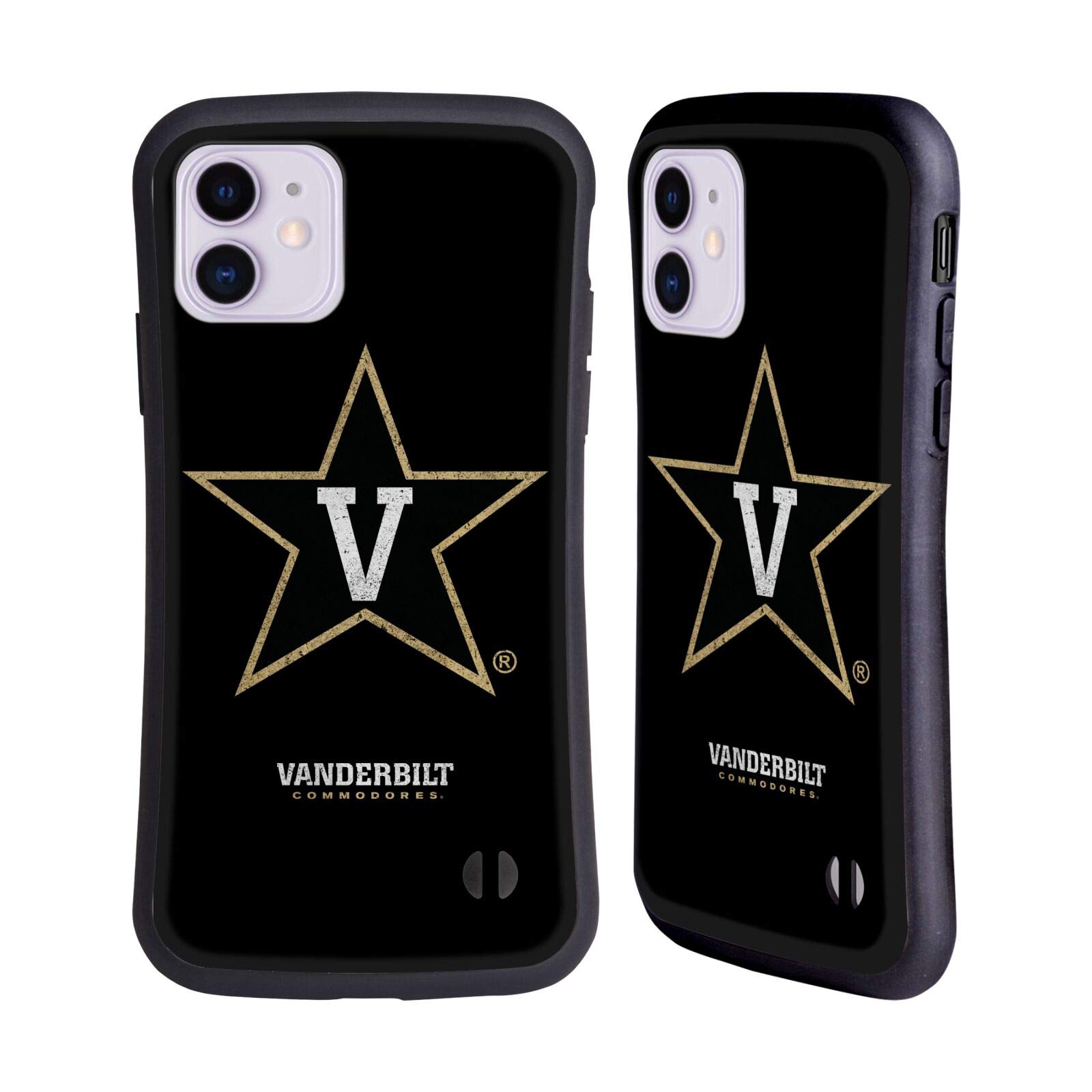 Vanderbilt University Vandy Distressed Look iPhone 11 Case - Officially Licensed Hybrid Protective Cover for Apple iPhone 11 | Perfect for Students, Alumni & Fans - Durable Protection for Everyday Use