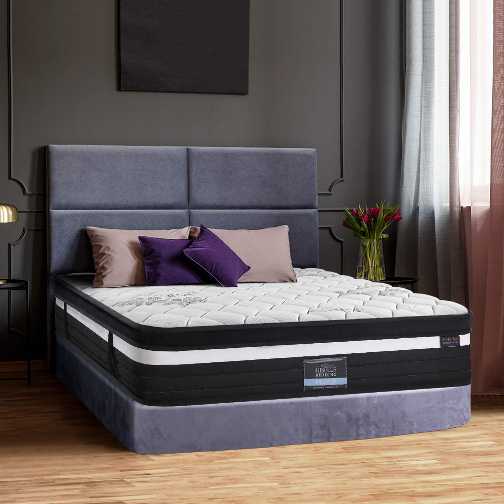 Extra Firm Regine Series Euro Top Mattress 28CM Thick King Size - Luxury Support for Back Pain Relief & Pressure Relief, Perfect for Master Bedroom, Guest Room & Hotel Use