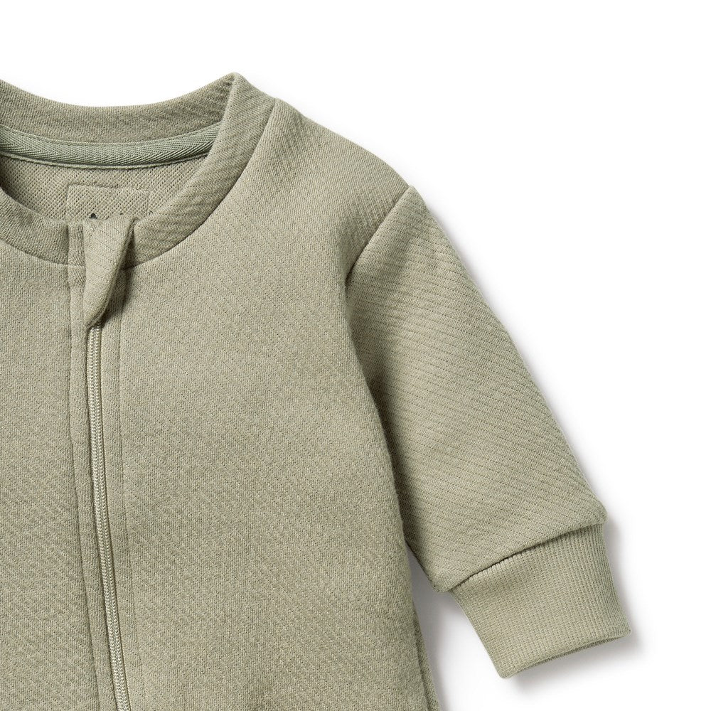 Organic Oak Quilted Growsuit for Babies - Soft, Breathable & Eco-Friendly - Perfect for Newborns, Infants & Toddlers - Ideal for Playtime, Naptime & Outdoor Adventures