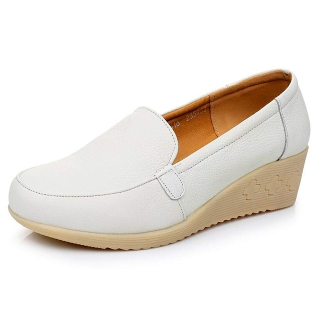 HOOENG Women's Slip-On Nurse Shoes - Non-Slip Round Toe Comfortable Flat Work Shoes for Hospital, Clinic & Healthcare Professionals | Perfect for Long Shifts & Medical Environments