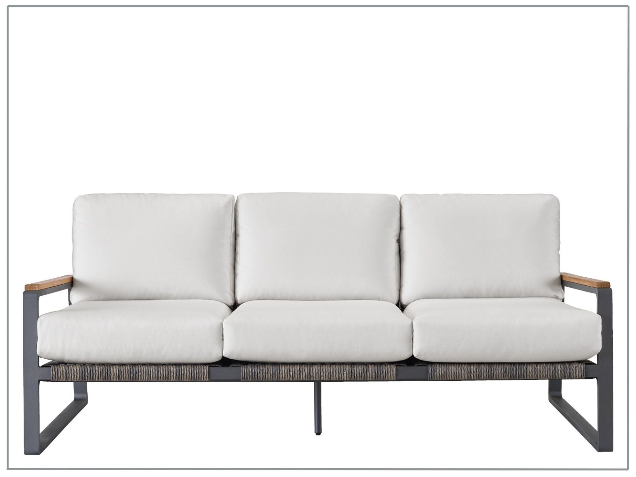 Universal Coastal Living Outdoor San Clemente Sofa - Water-Resistant Wicker Patio Furniture for Beach House, Poolside & Garden Relaxation