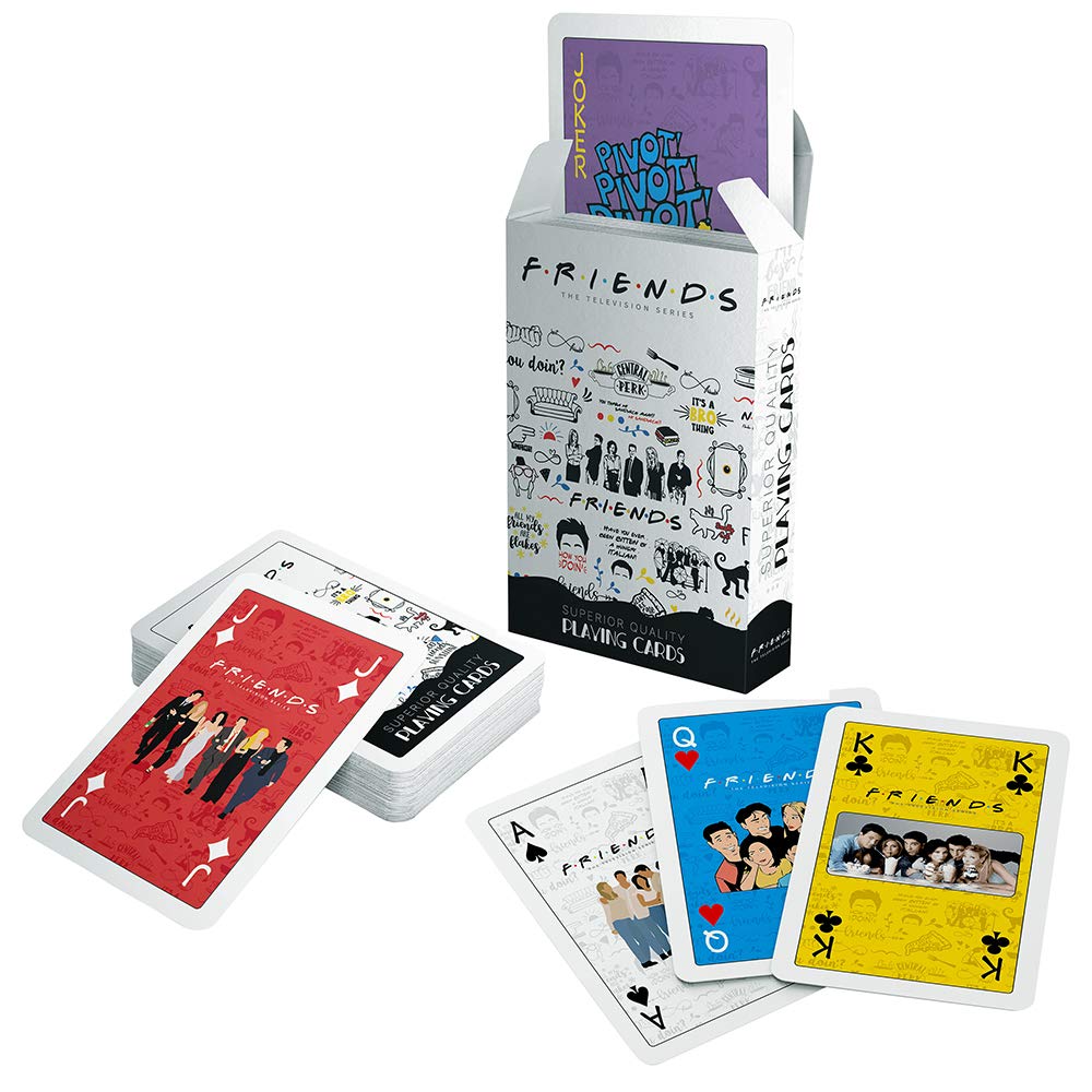 Funny Fashion Friends Playing Cards - 52 Deck Poker Cards for Parties, Game Nights & Gifts - Cool Novelty Card Game Merchandise (White) - Perfect for Family Gatherings, Birthday Parties & Travel Entertainment