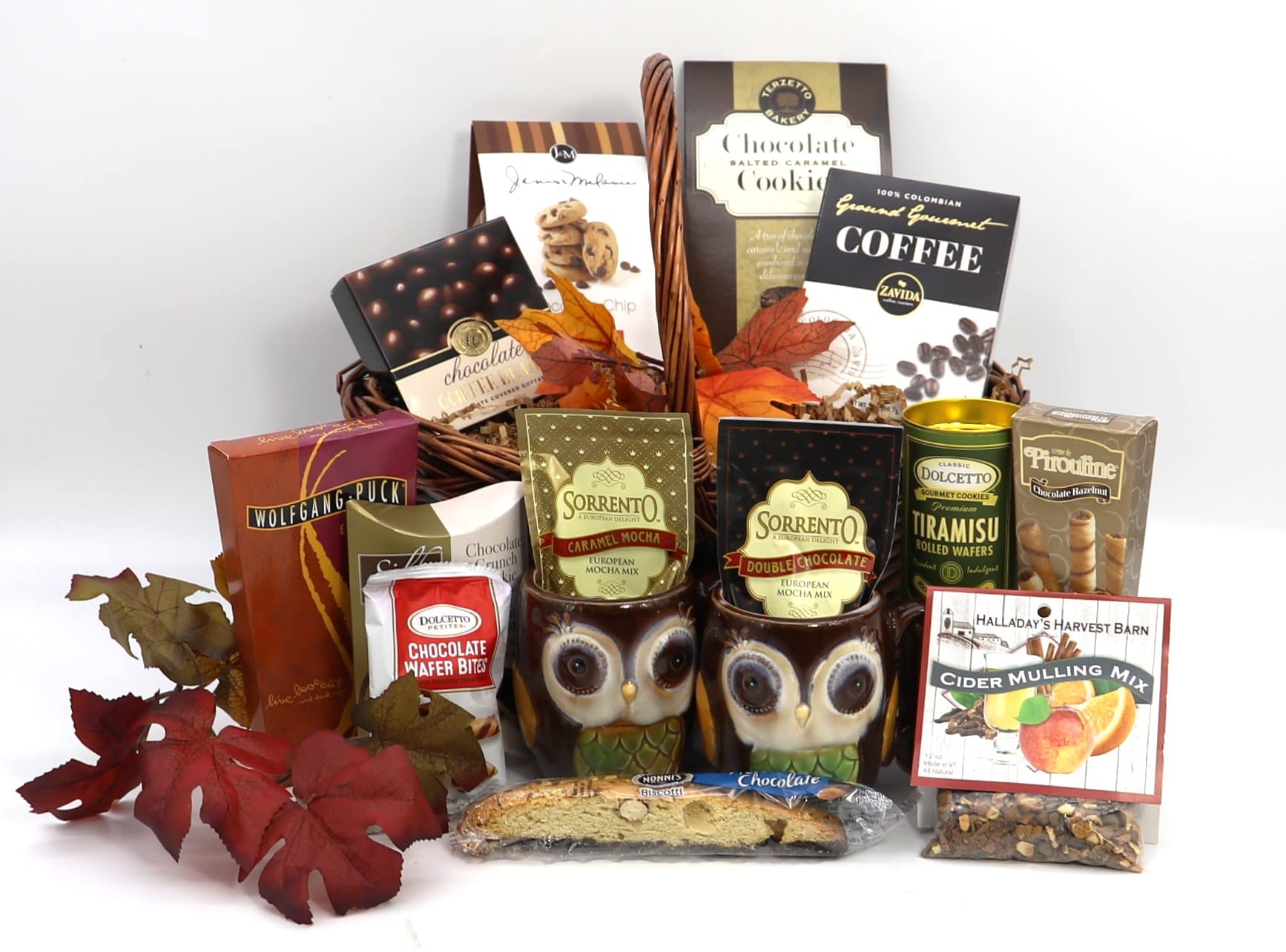 Gourmet Fall Gift Basket - Large Thanksgiving & Christmas Snack Hamper with Sweets & Chocolates (4 lbs) - Perfect for Family, Office, Sympathy, Anniversary & Welcome Gifts | Seasonal Holiday Treats for Parties & Corporate Events