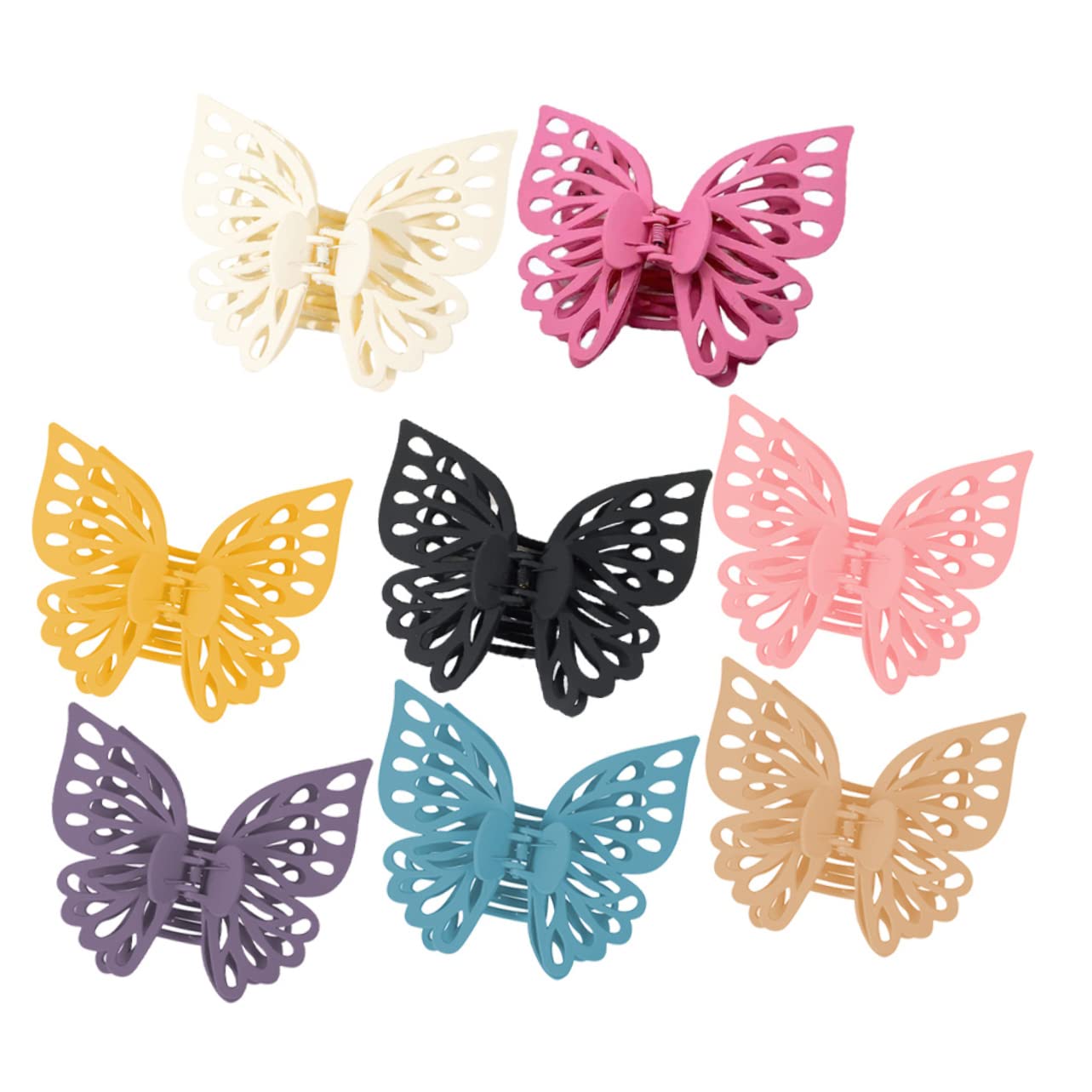 FRCOLOR 8pcs Large Hair Clips for Women - Hairpin Hair Clips Set, Hair Accessories for Short & Long Hair, Perfect for Daily Use, Parties & Weddings