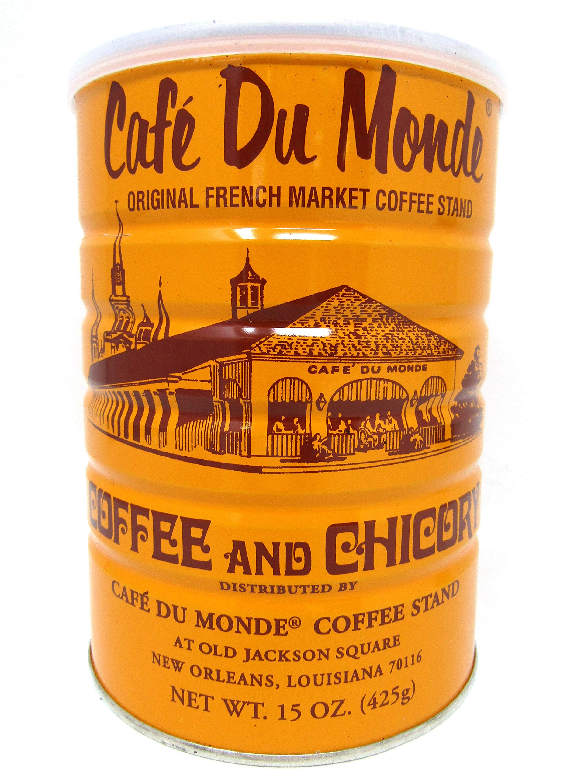 **Cafe Du Monde 15oz Can with Stainless Steel Vietnamese Coffee Maker Filter Set - French Press, Pour Over Dripper, Reusable Coffee Press (Coffee & Filter Included) - Perfect for Home, Office & Travel Brewing**