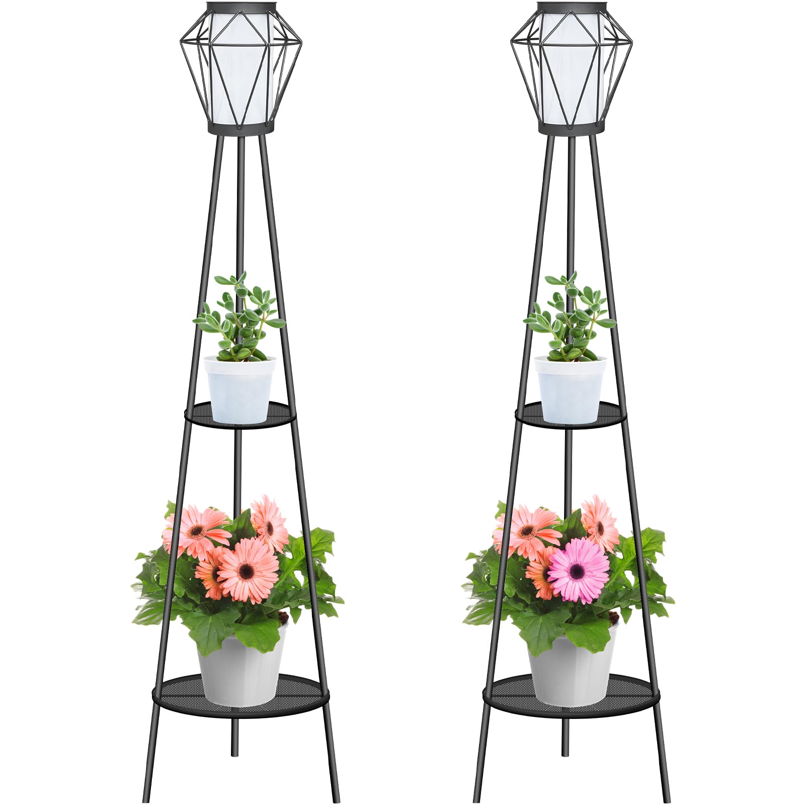 TOOTOO STAR 2 Pack Solar Outdoor Lights - 48