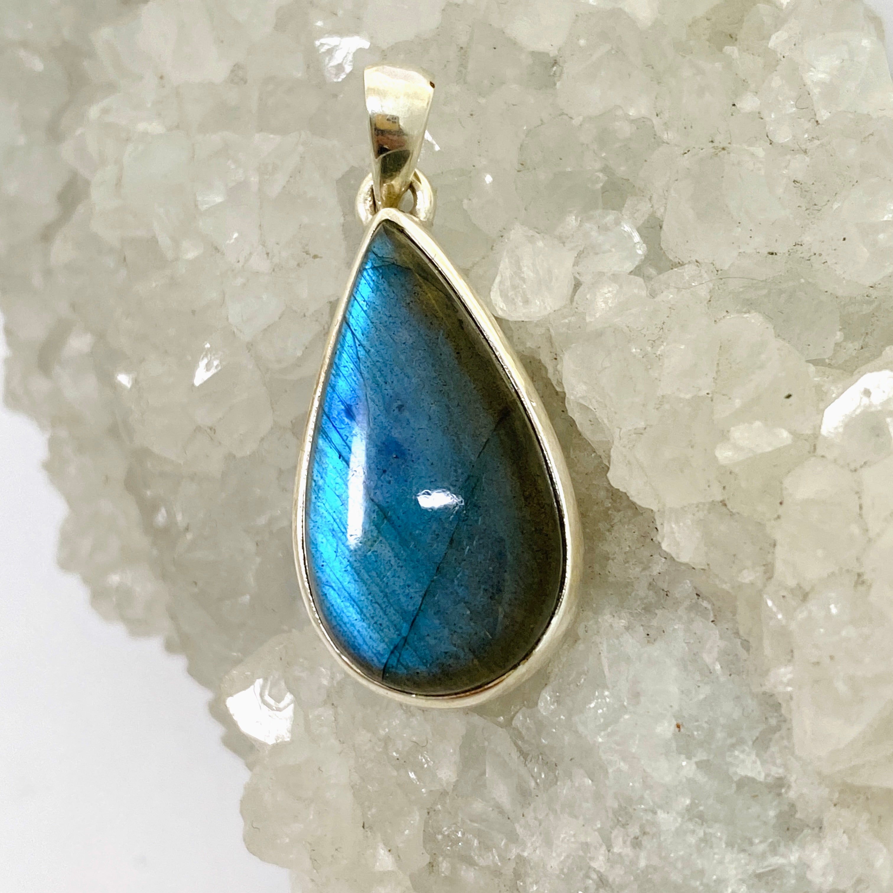 Natural Labradorite Teardrop Cabochon Pendant - Handmade Gemstone Jewelry PPGJ1051 for Women, Gift for Her, Spiritual Healing & Energy Protection | Perfect for Meditation, Yoga & Everyday Wear