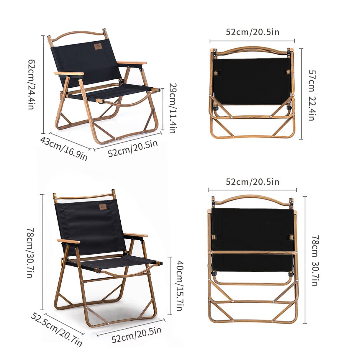 Naturehike MW02 Portable Folding Chair - Lightweight Aluminum Camping Chair for Outdoor Adventures, Picnics, Beach & Backpacking (Black) - Perfect for Camping, Hiking, Tailgating and Backyard Relaxation
