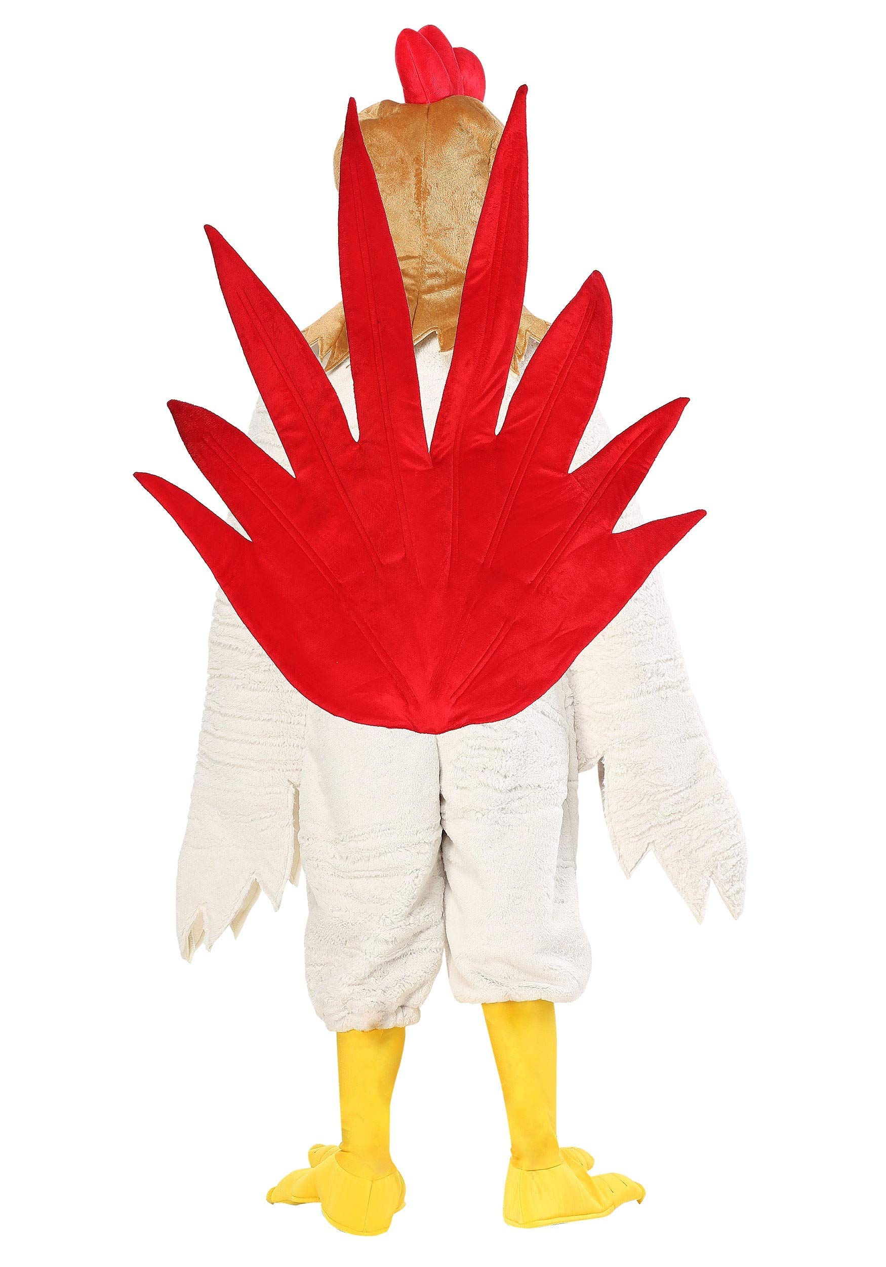 Kids Rooster/Chicken Costume for Boys & Girls - Soft Faux Fur Jumpsuit with Detailed Headpiece, Tail & Shoe Covers | Fun Halloween Dress-Up, Birthday Party, School Play & Farm-Themed Costume