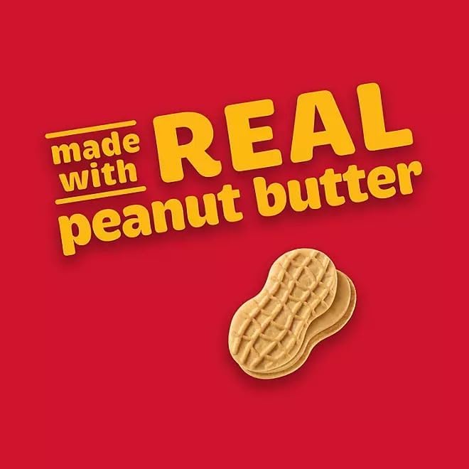 Crunchy Nutter Peanut Butter Sandwich Cookies - 1.9 oz Packs (24 Count, 4 Cookies Each) | Bulk Snacks for Office, School Lunch & Road Trips
