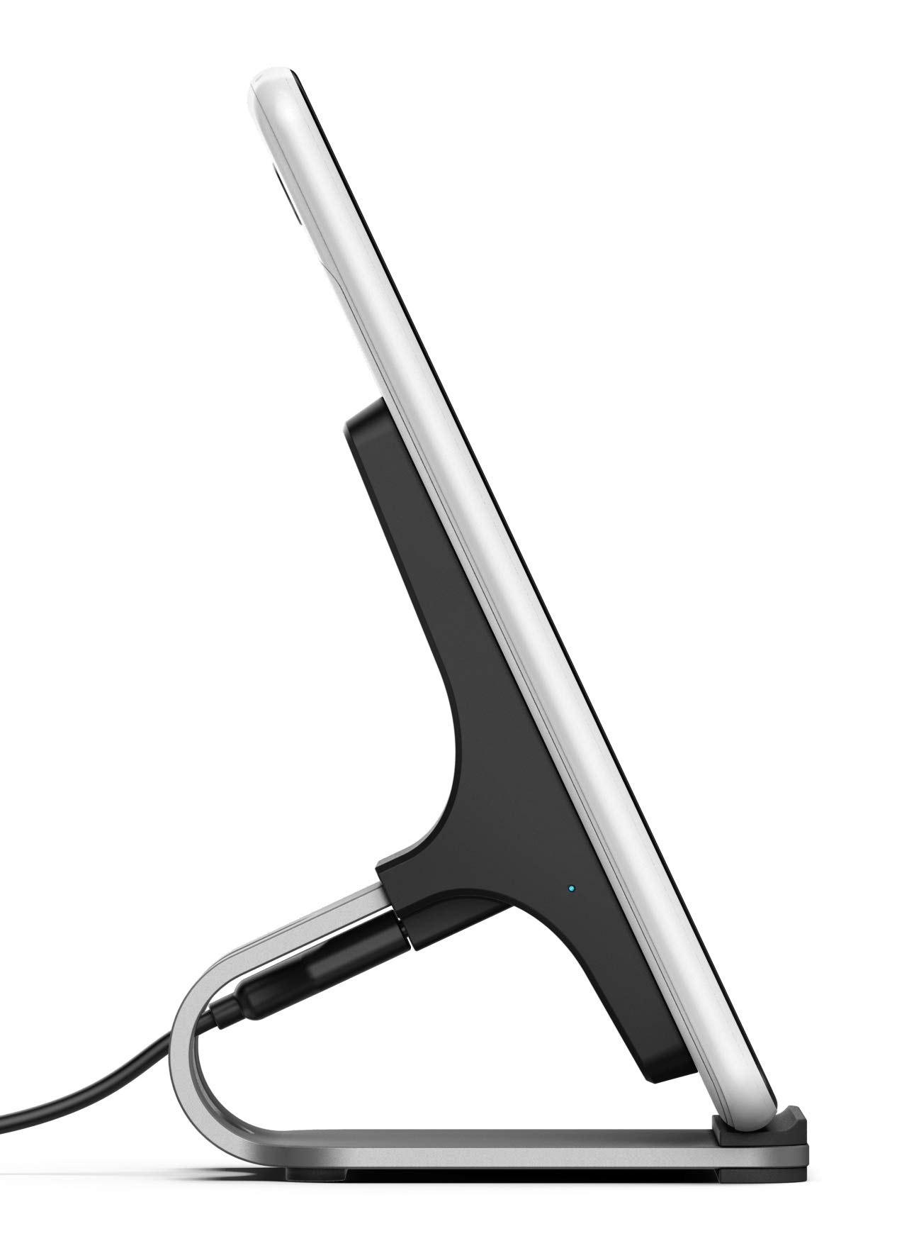 Qi Wireless Charger Stand for iPhone 13/12/11/Pro Max/X/XR/Xs - Fast Charging Station with LED Indicator | Perfect for Home, Office & Nightstand Use