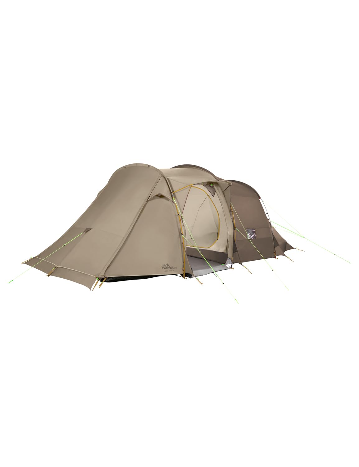 Jack Wolfskin Unisex Divide RT Tent for Adults - Lightweight, Waterproof Camping Shelter in White Pepper, One Size - Perfect for Backpacking, Hiking & Outdoor Adventures