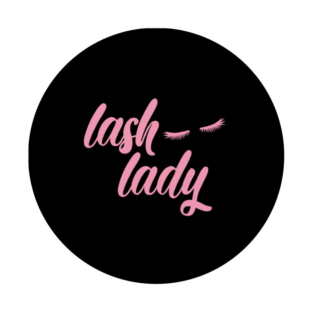 Eyelash Artist Makeup Lash Lady Gift - PopSockets PopGrip Swappable Phone Grip for iPhone, Samsung & Tablets | Perfect for Makeup Artists, Lash Technicians & Beauty Enthusiasts