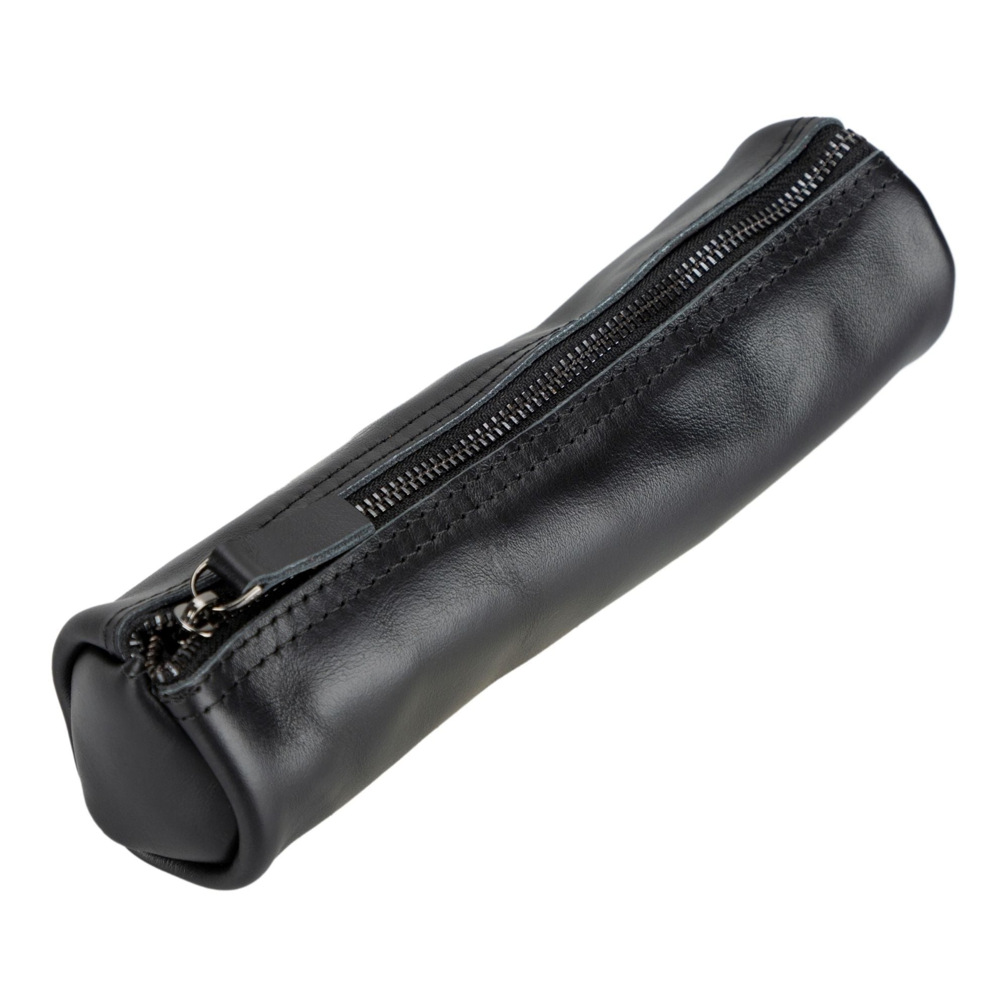 Handmade Genuine Cow Leather Pencil Case - Premium Leather School & Office Supplies for Students & Professionals - Perfect for School, Work & Travel Organization