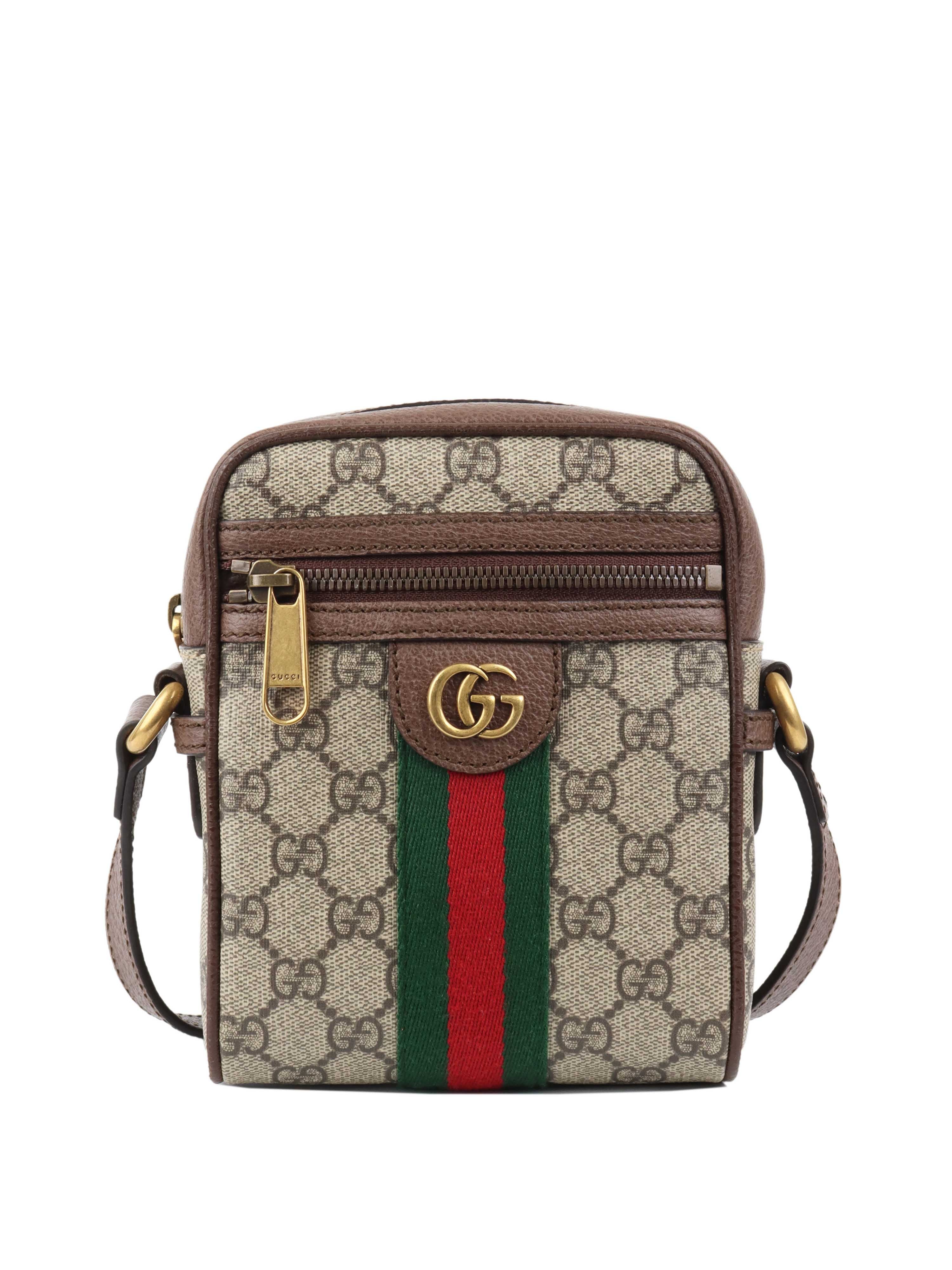 Gucci GG Supreme Shoulder Bag for Women - Luxury Designer Crossbody Purse with Signature Monogram, Perfect for Work, Travel & Evening Out