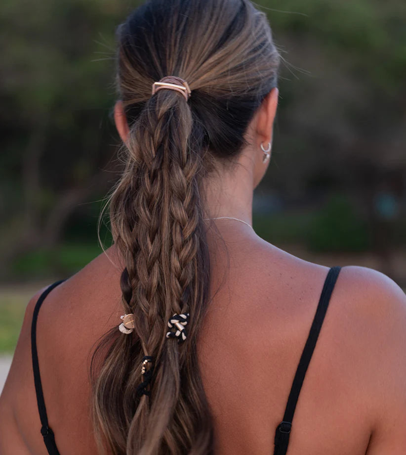 Focus Hair Tie Bracelet - Adjustable & Stylish Hair Accessory for Women & Girls - Perfect for Workouts, Yoga, Travel, and Everyday Use