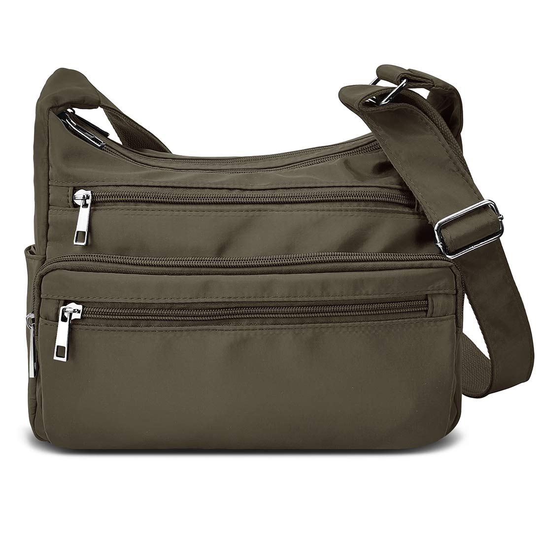 VOLGANIK ROCK RFID Blocking Crossbody Bag for Women - Nylon Fabric Multi-Pocket Travel Purse - Perfect for Daily Use, Commuting & Shopping