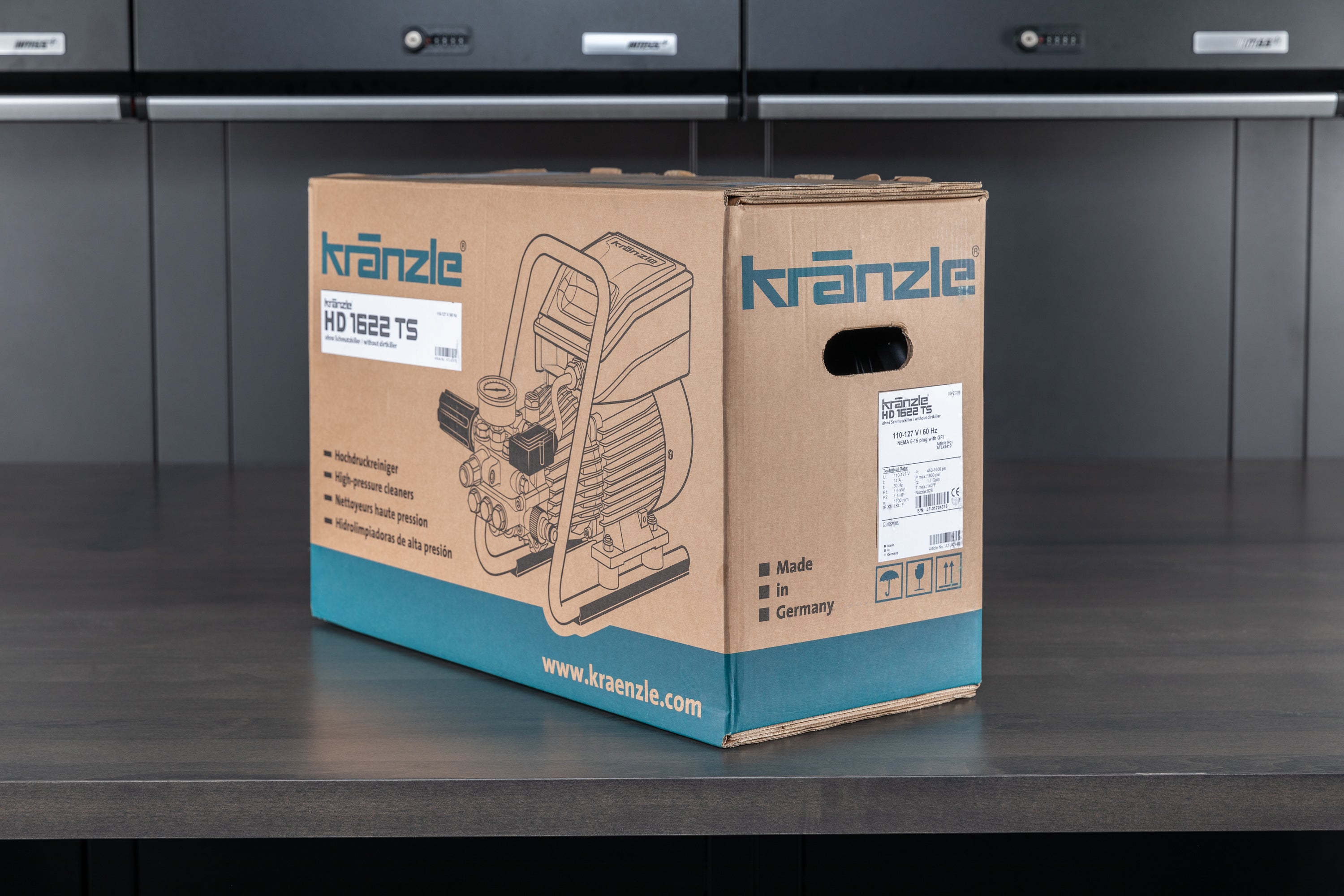 Kranzle K1622TS Electric Pressure Washer - 1600 PSI, 1.6 GPM, Professional-Grade for Home & Commercial Use - Perfect for Cleaning Driveways, Decks, Cars & Outdoor Surfaces