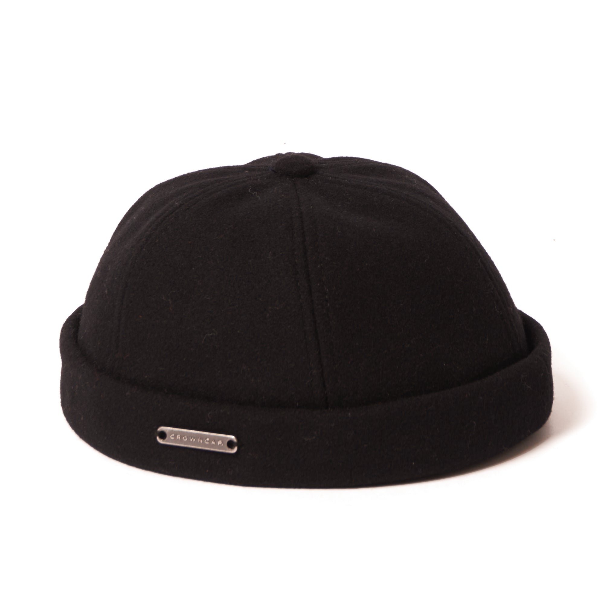 Premium Melton Wool Beanie Cap - Warm Winter Hat for Men & Women - Black Crown Cap 1011F - Ideal for Skiing, Hiking & Outdoor Activities