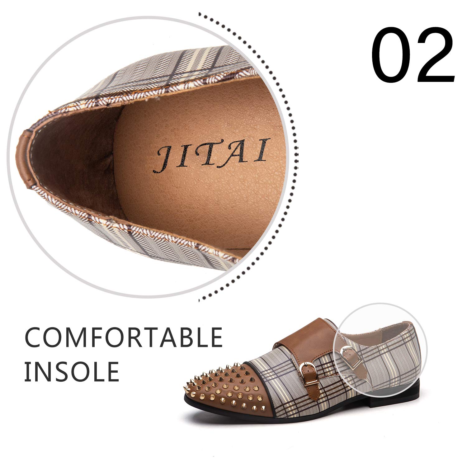 JITAI Luxury Men's Loafers - Genuine Leather Black Casual Shoes for Men | Comfortable & Stylish | Perfect for Office, Business, and Formal Occasions
