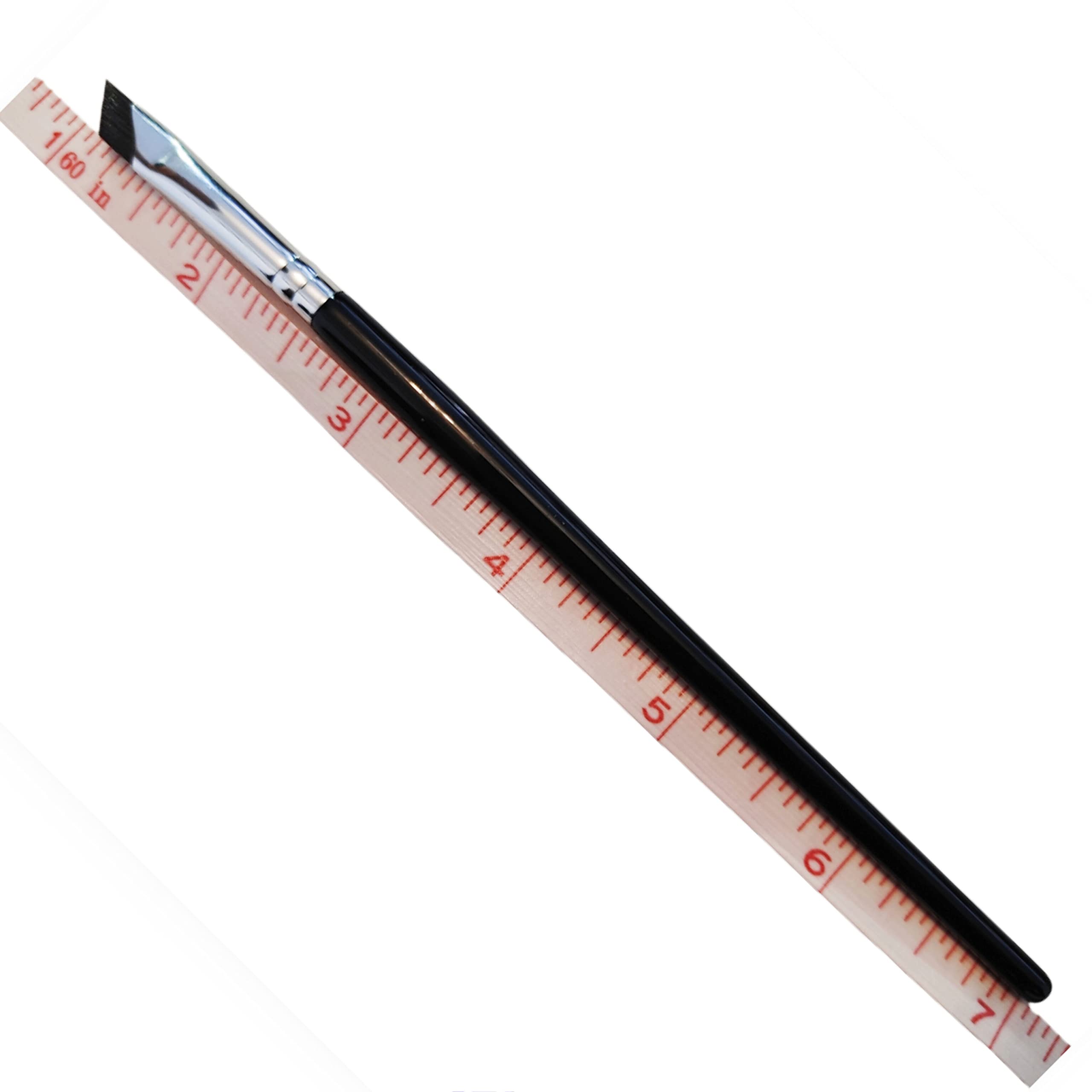 PRO Precision Gel Eyeliner Brush - Ultra Thin Fine Angle Blade for Gel & Powder - Flat Eyebrow & Waterline Brush - Professional Makeup Detail Brush - Perfect for Winged Liner & Smokey Eyes - Great Gift for Makeup Lovers & Moms