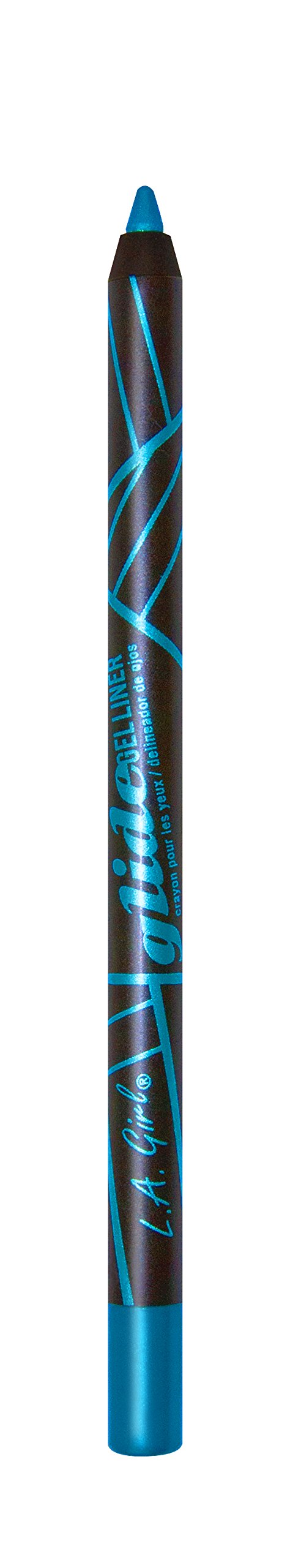 L.A. Girl Glide Gel Eye Liner Pencil - Waterproof & Smudge Proof - 365 Aquatic (Dark Teal) for Everyday Makeup & Party Looks