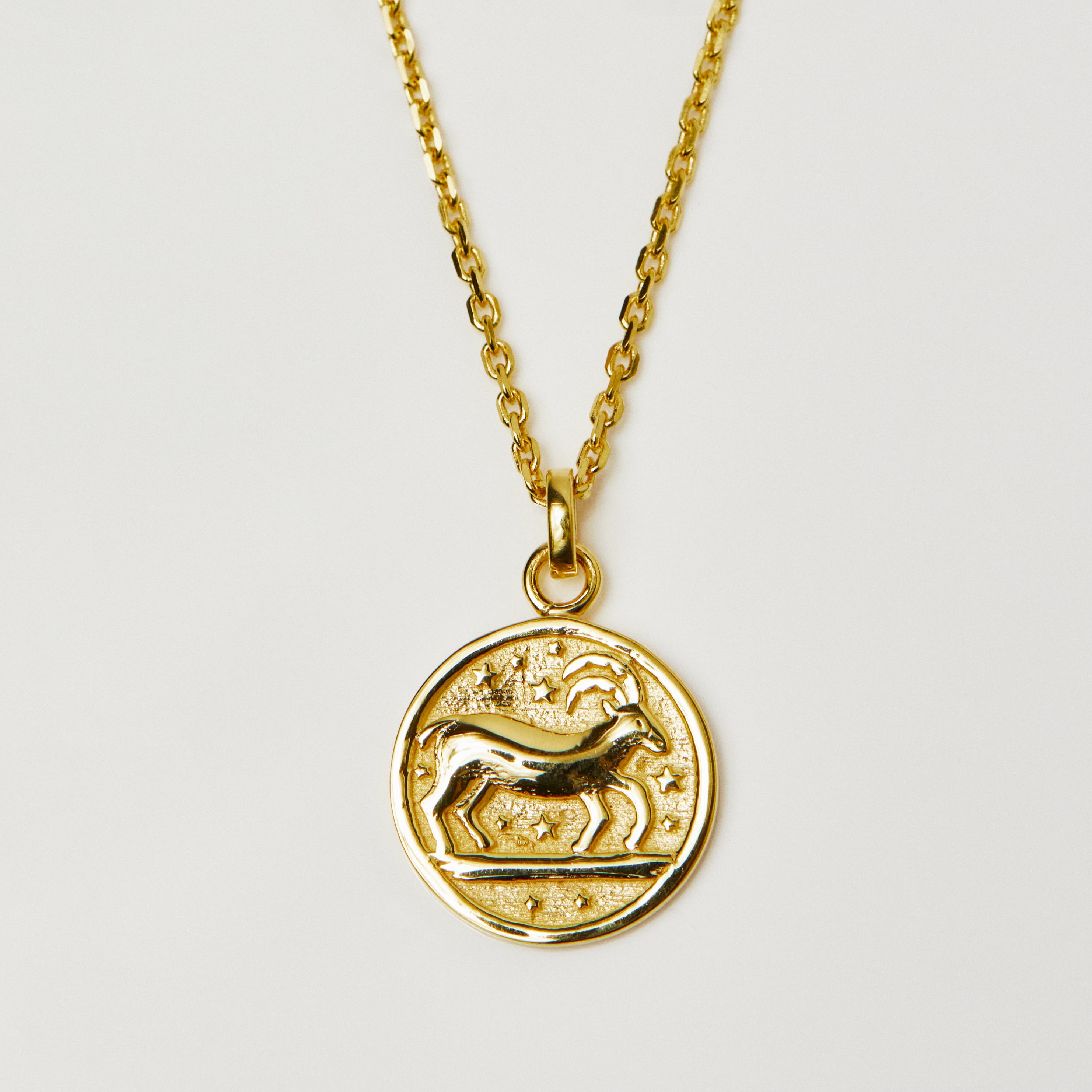 Personalized Zodiac Sign Engravable Coin Necklace - Custom Horoscope Pendant for Women & Men - Perfect for Birthdays, Anniversaries & Spiritual Gifts