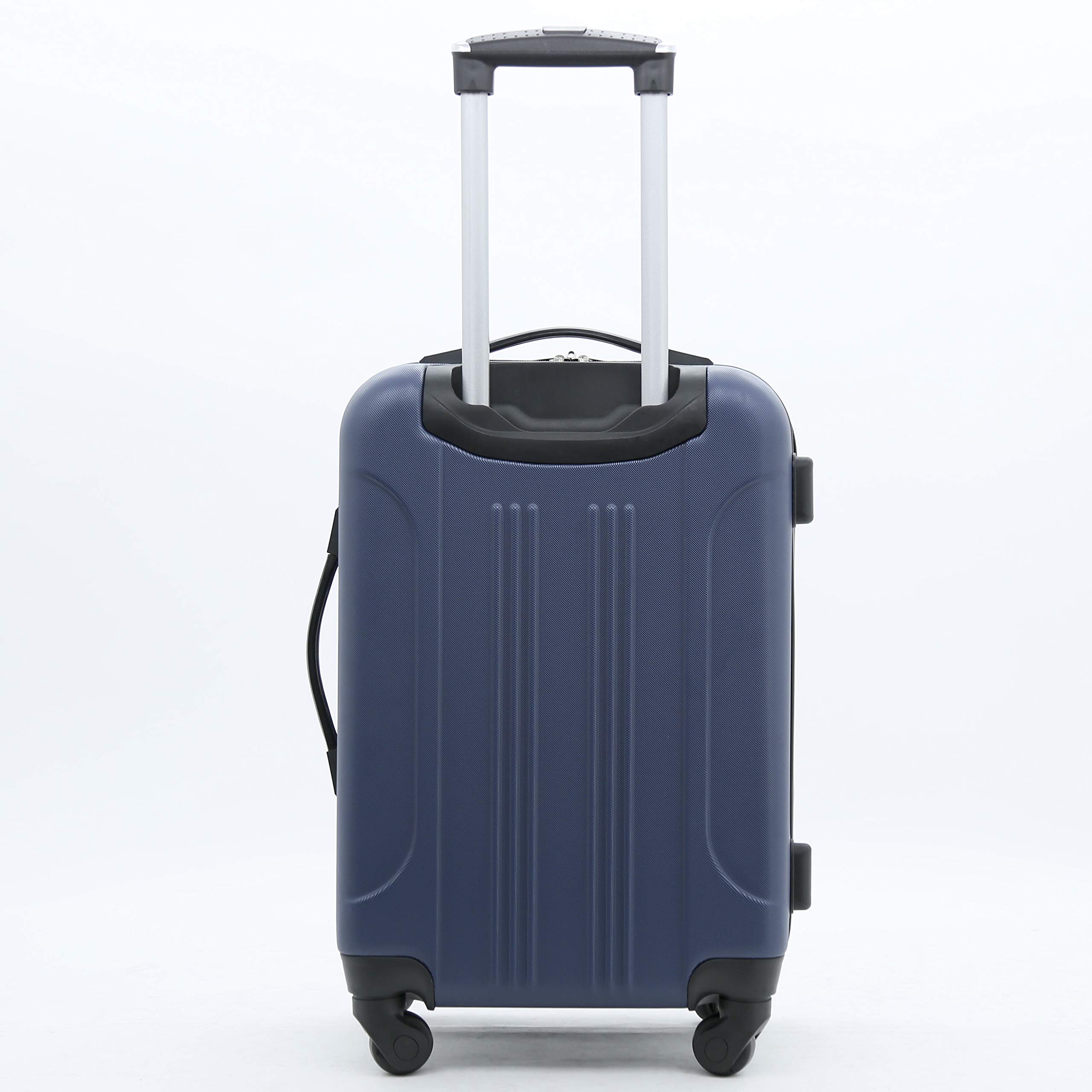 Travelers Club Midtown Hardside Luggage 4-Piece Set - Navy Blue Spinner Suitcase for Air Travel, Family Vacations & Business Trips | Durable Lightweight Carry-On & Checked Bags