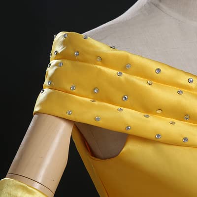 Beauty and the Beast Belle Cosplay Costume for Adults - Elegant Princess Dress for Halloween, Cosplay Events & Themed Parties